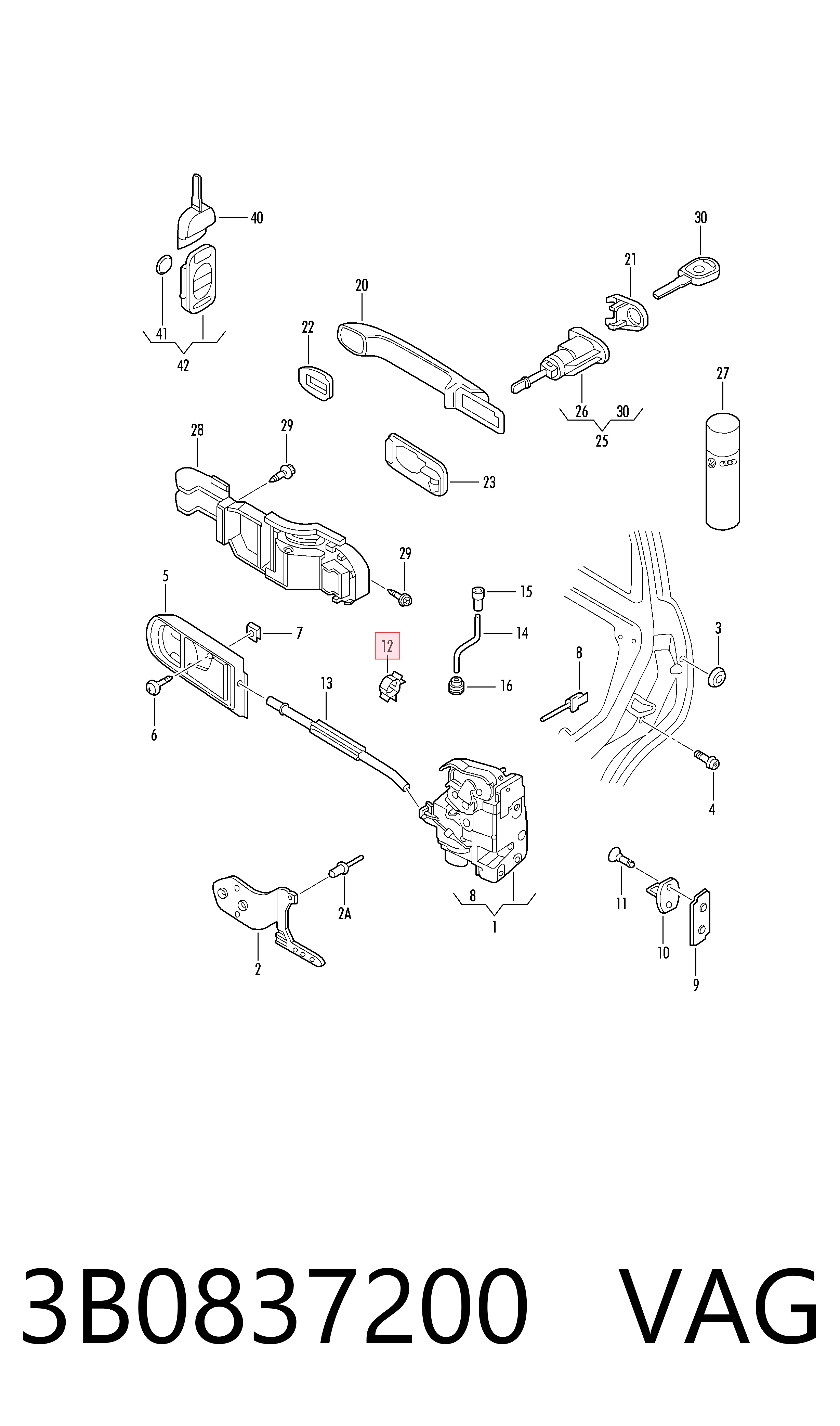 3B0837200 VAG