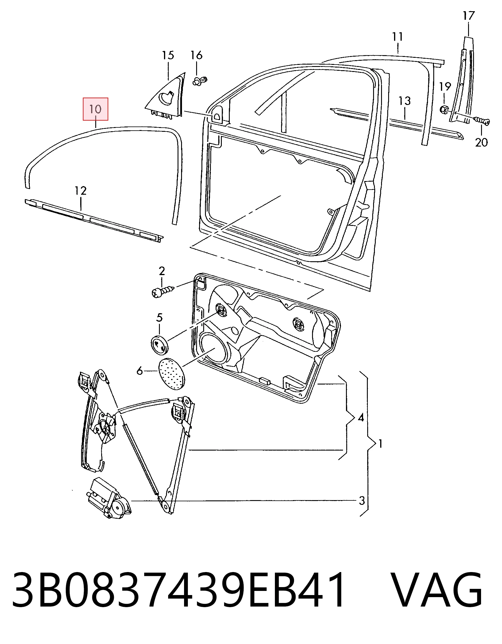 3B0837439EB41 VAG
