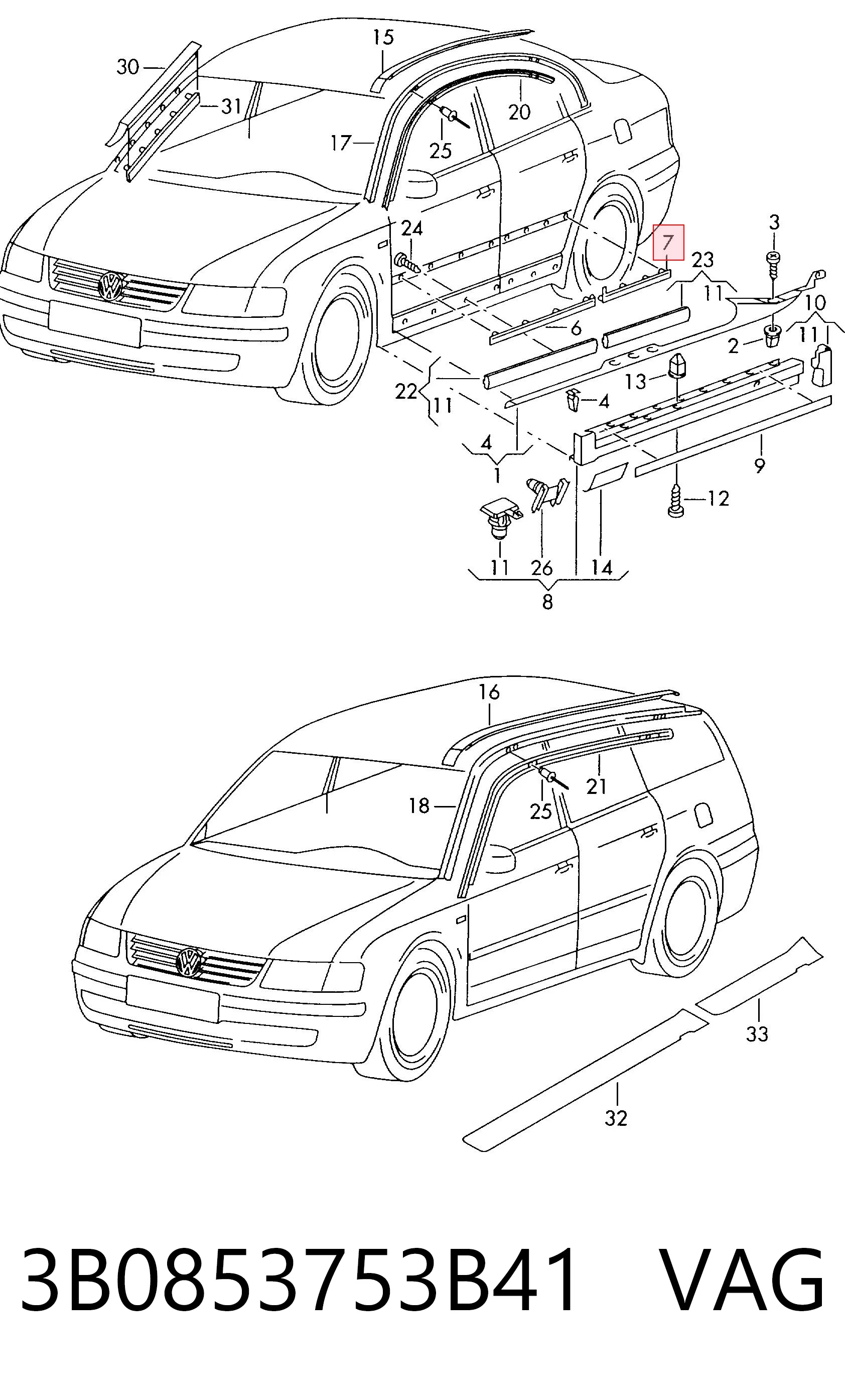 3B0853753B41 VAG