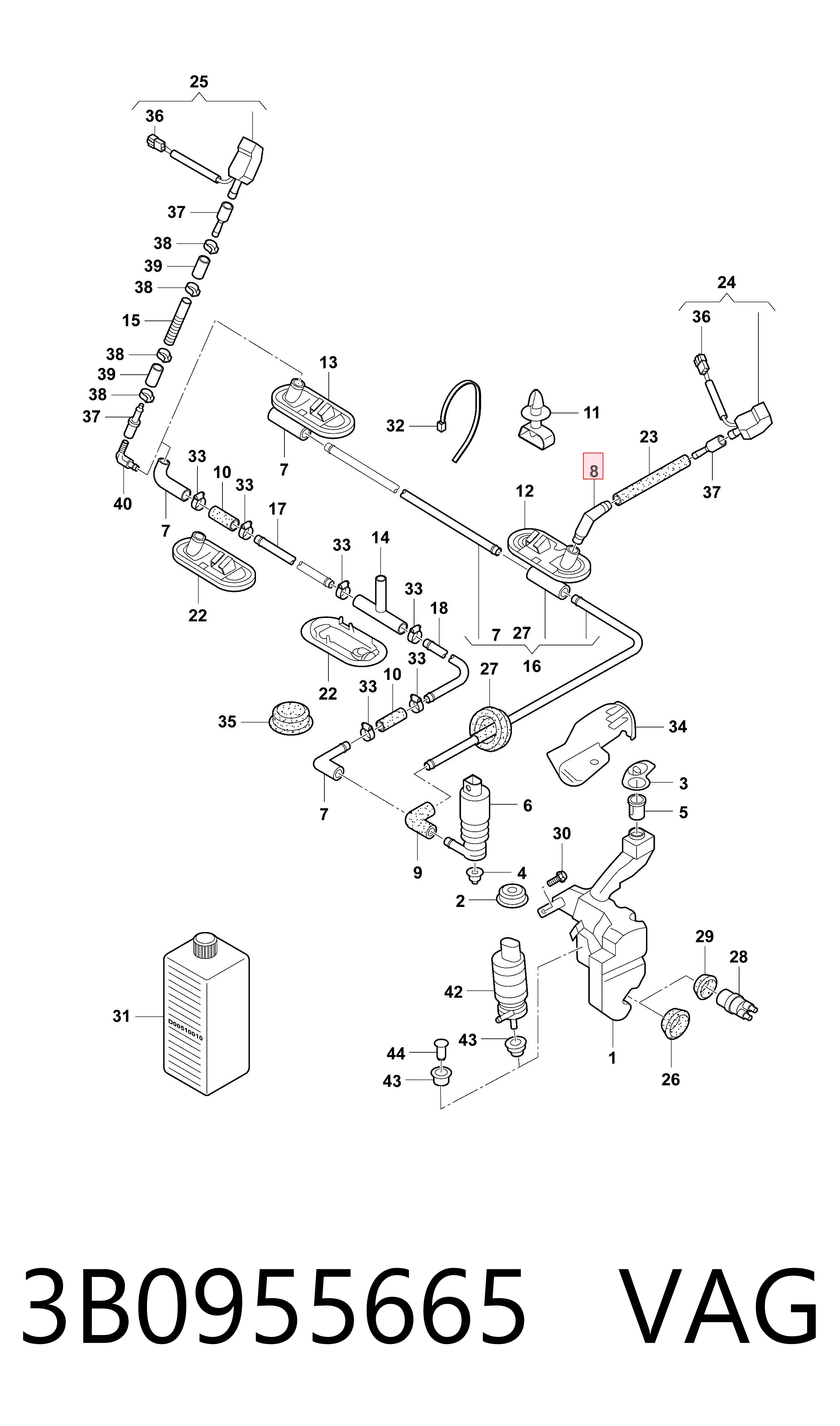 3B0955665 VAG 