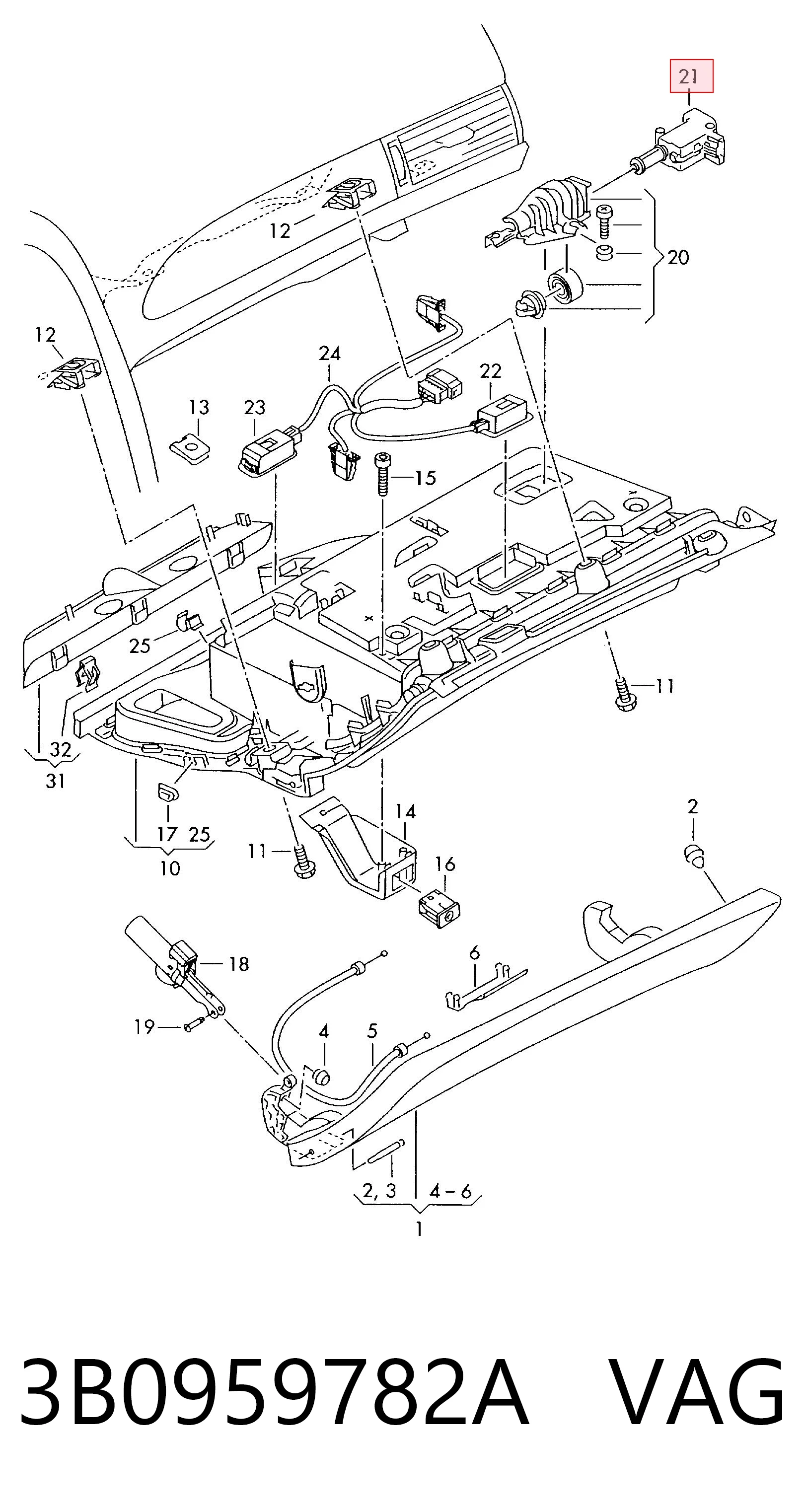 3B0959782A VAG Motor montado (elétrico)