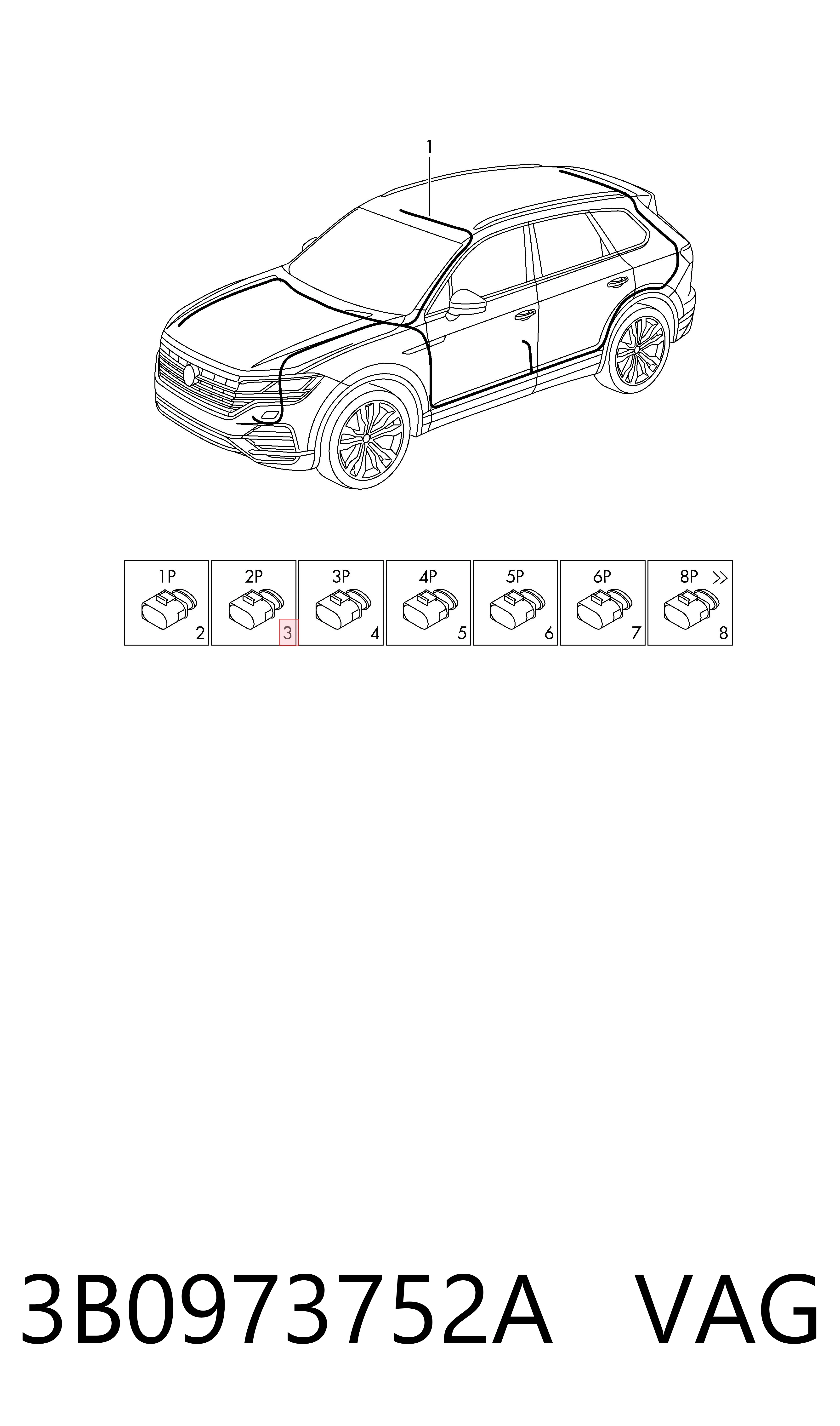  VAG 3B0973752A preço, a partir de 12,29 USD