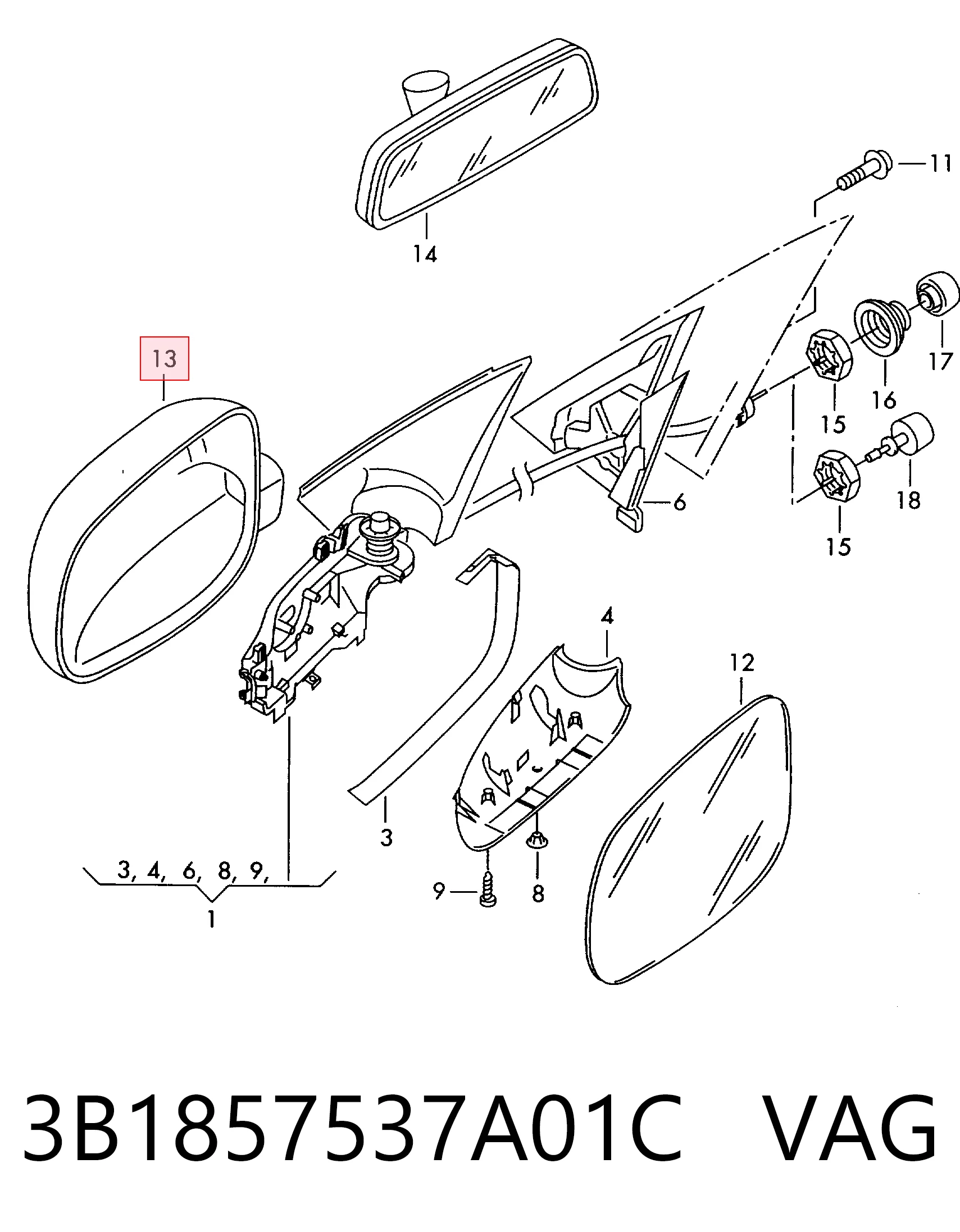 3B1857537A01C VAG