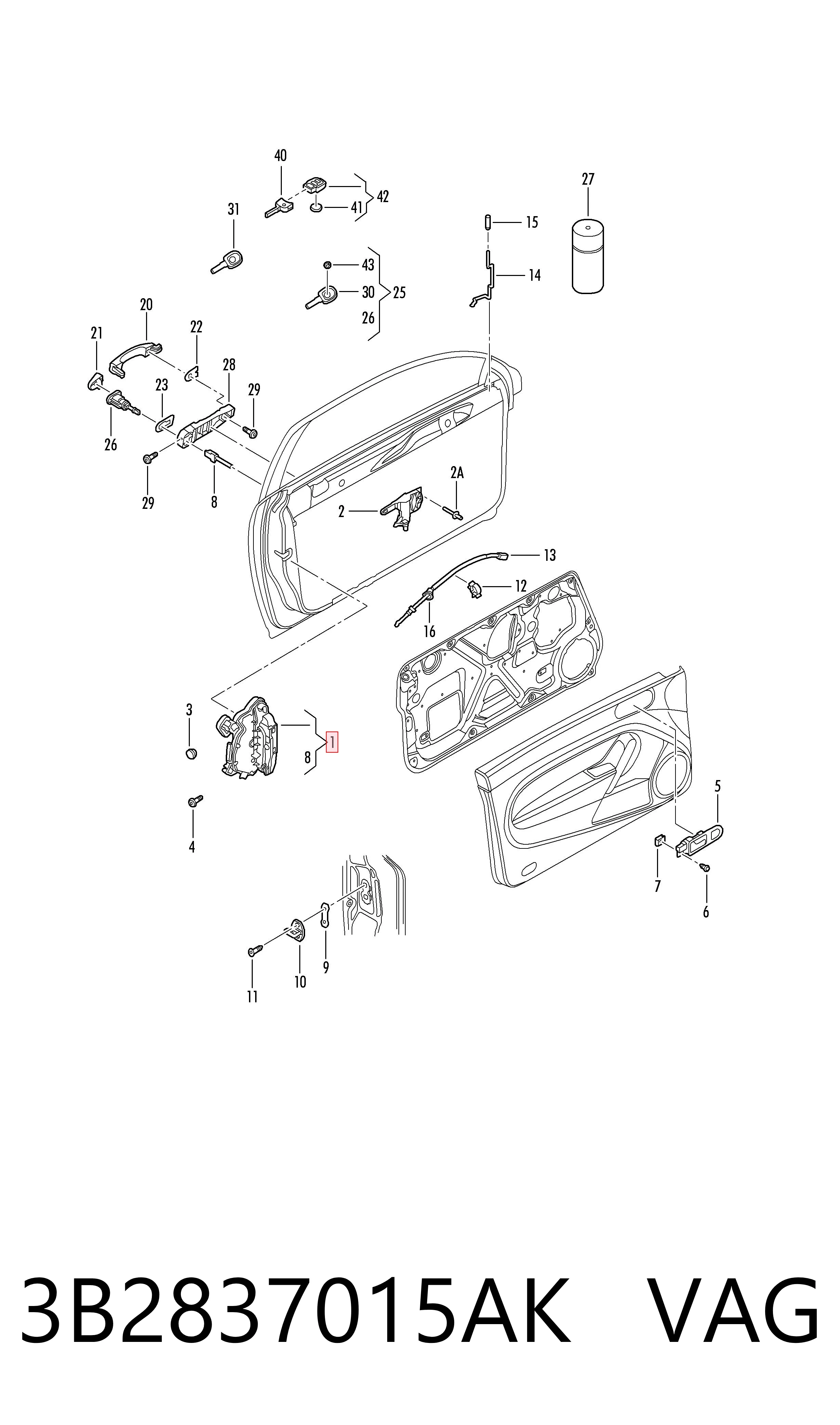 3B2837015AK VAG