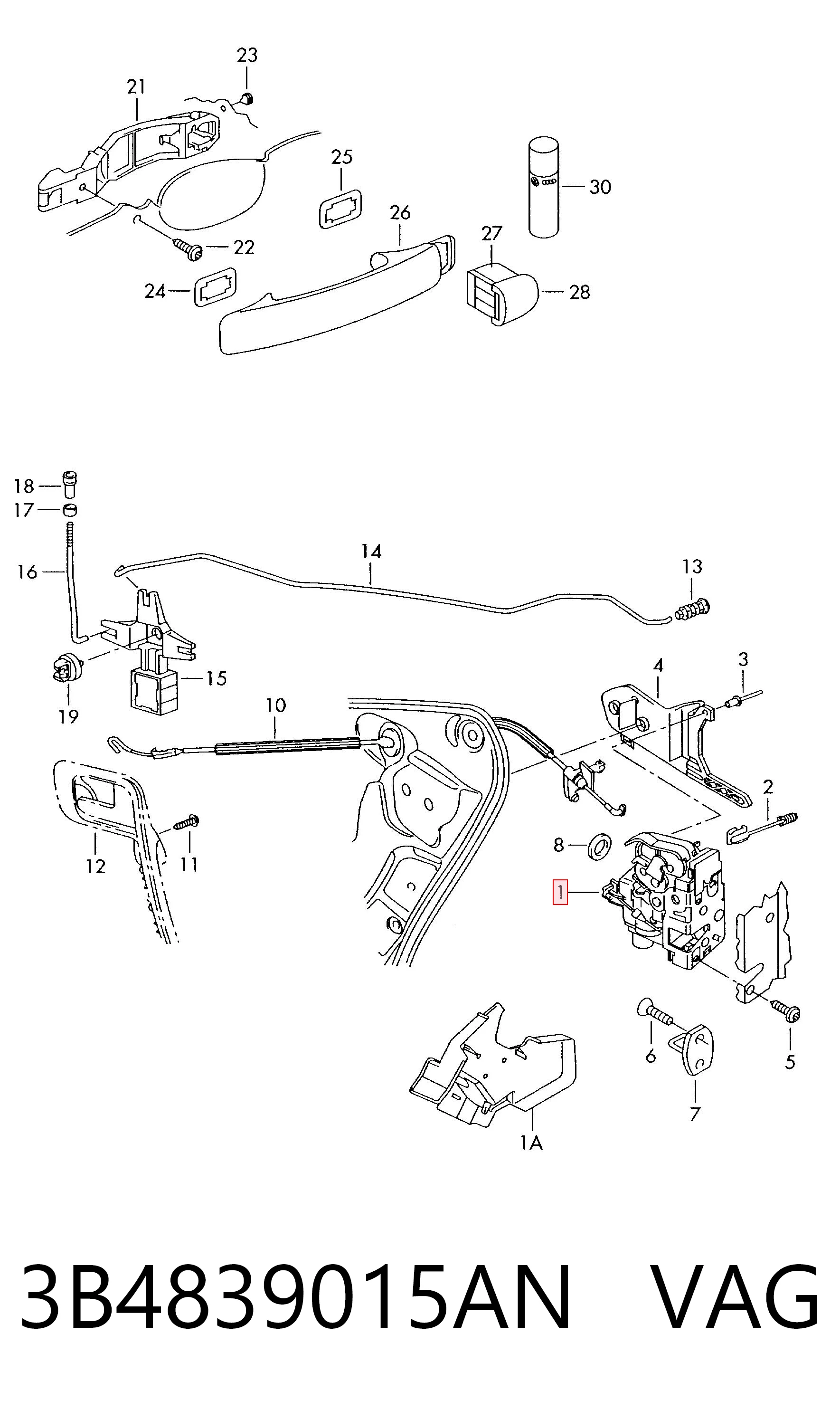3B4839015AN VAG