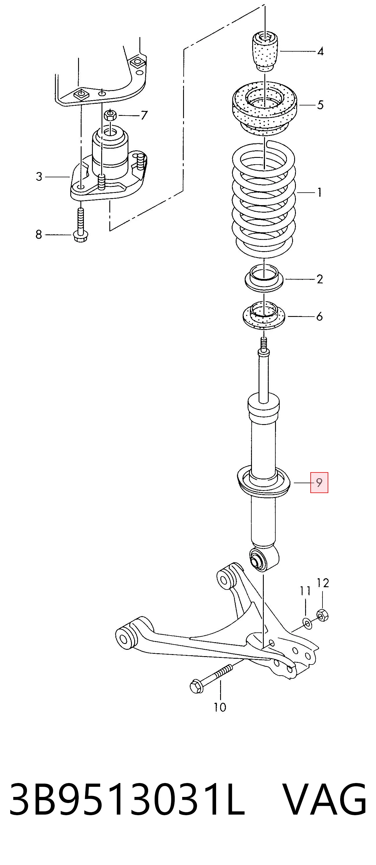 3B9513031L VAG