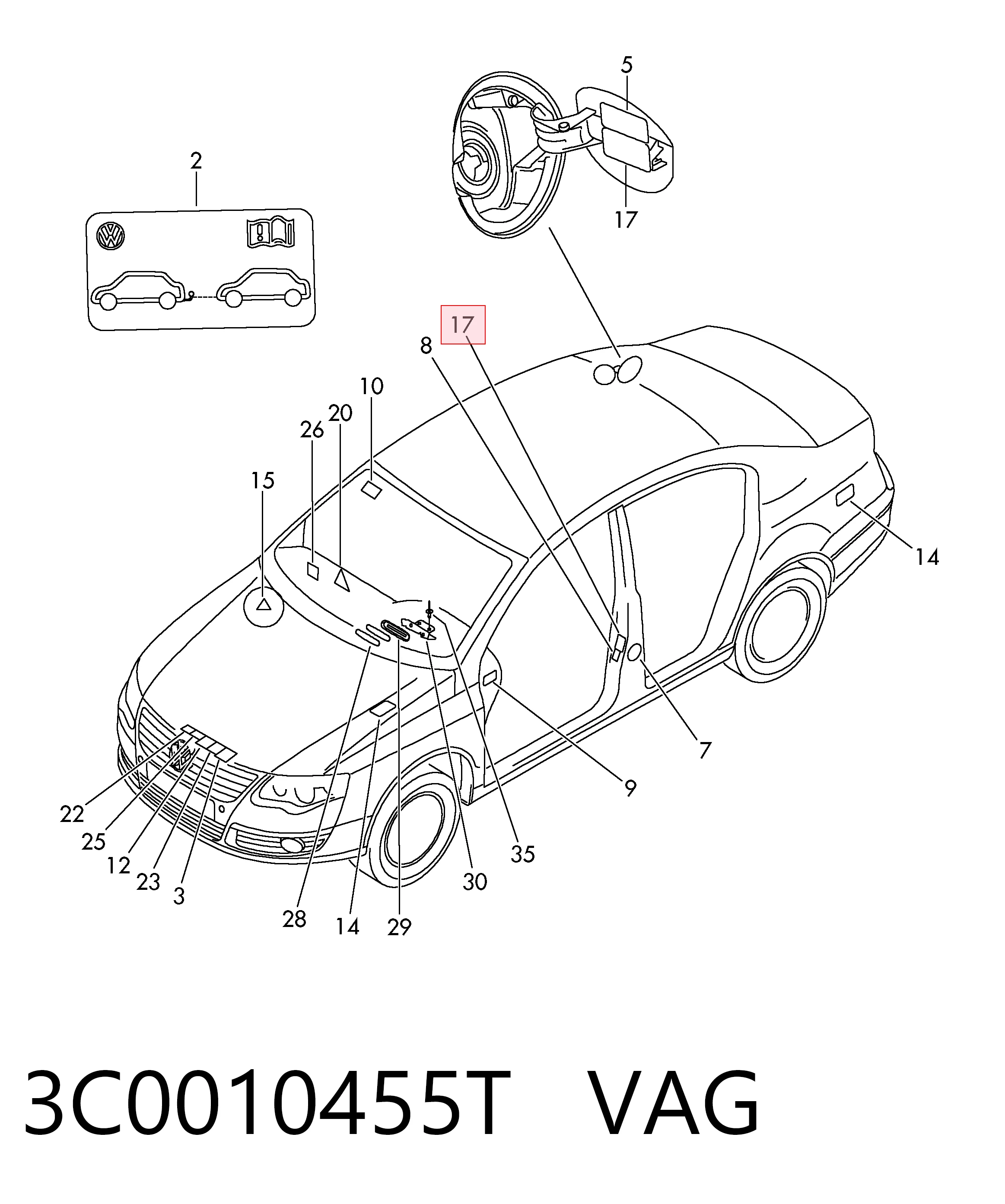 3C0010455T VAG