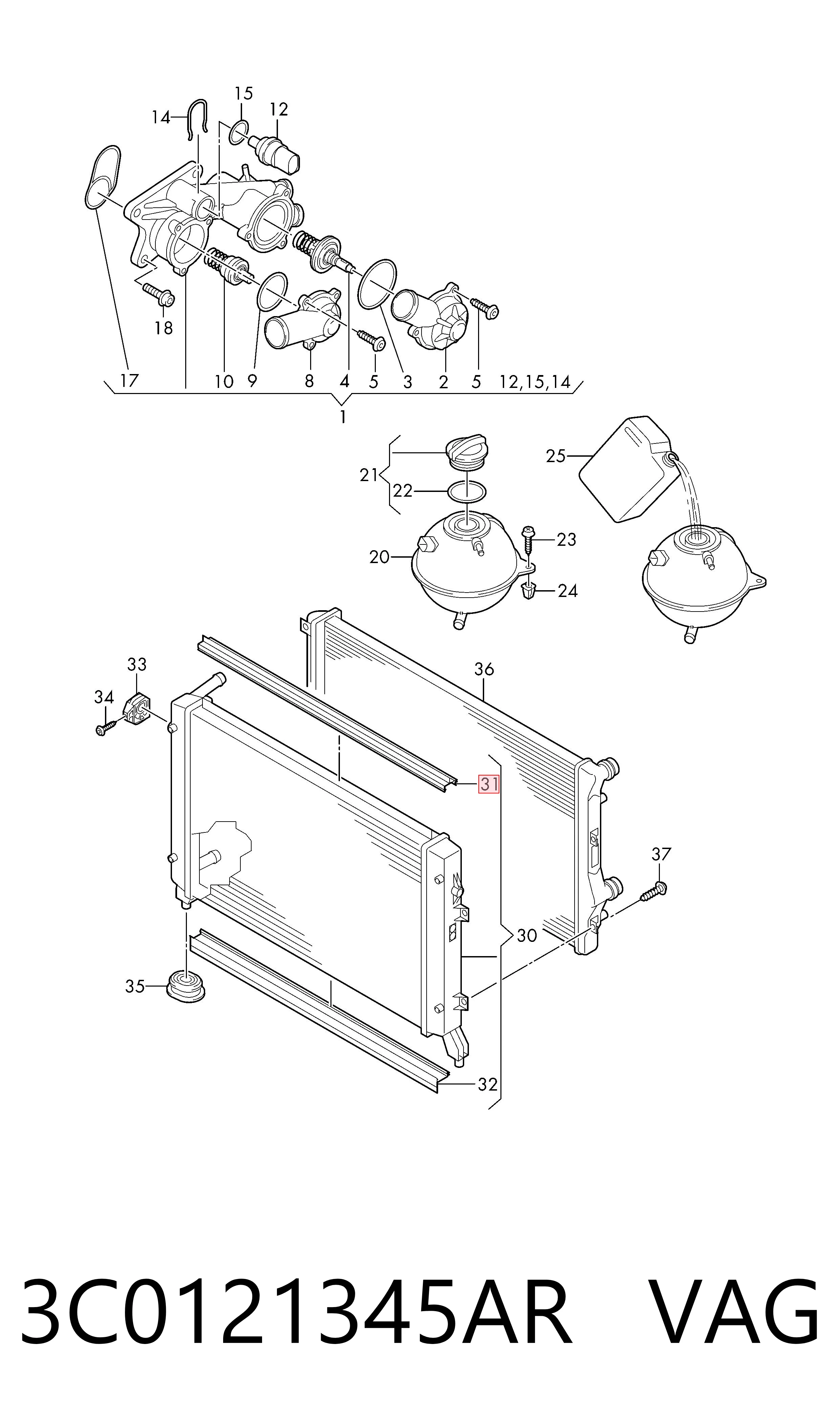 3C0121345AR VAG
