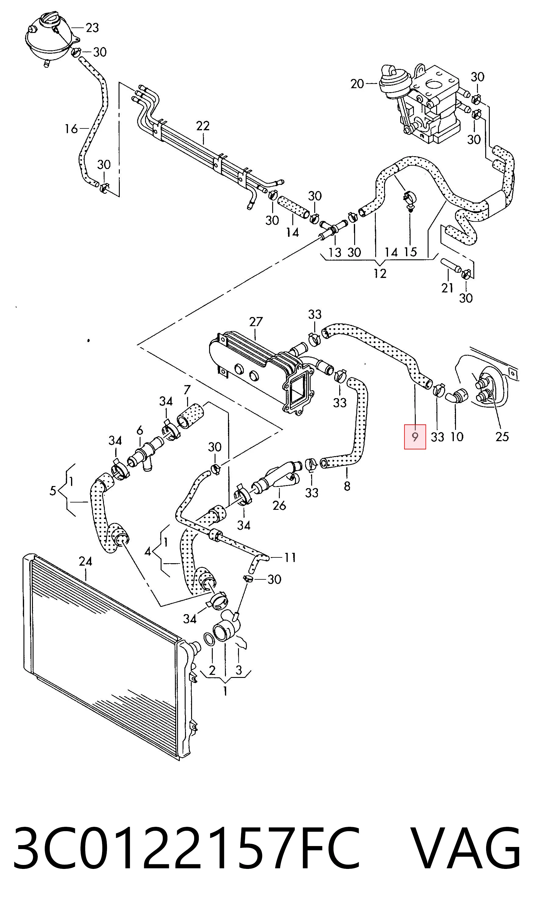 3C0122157FC VAG