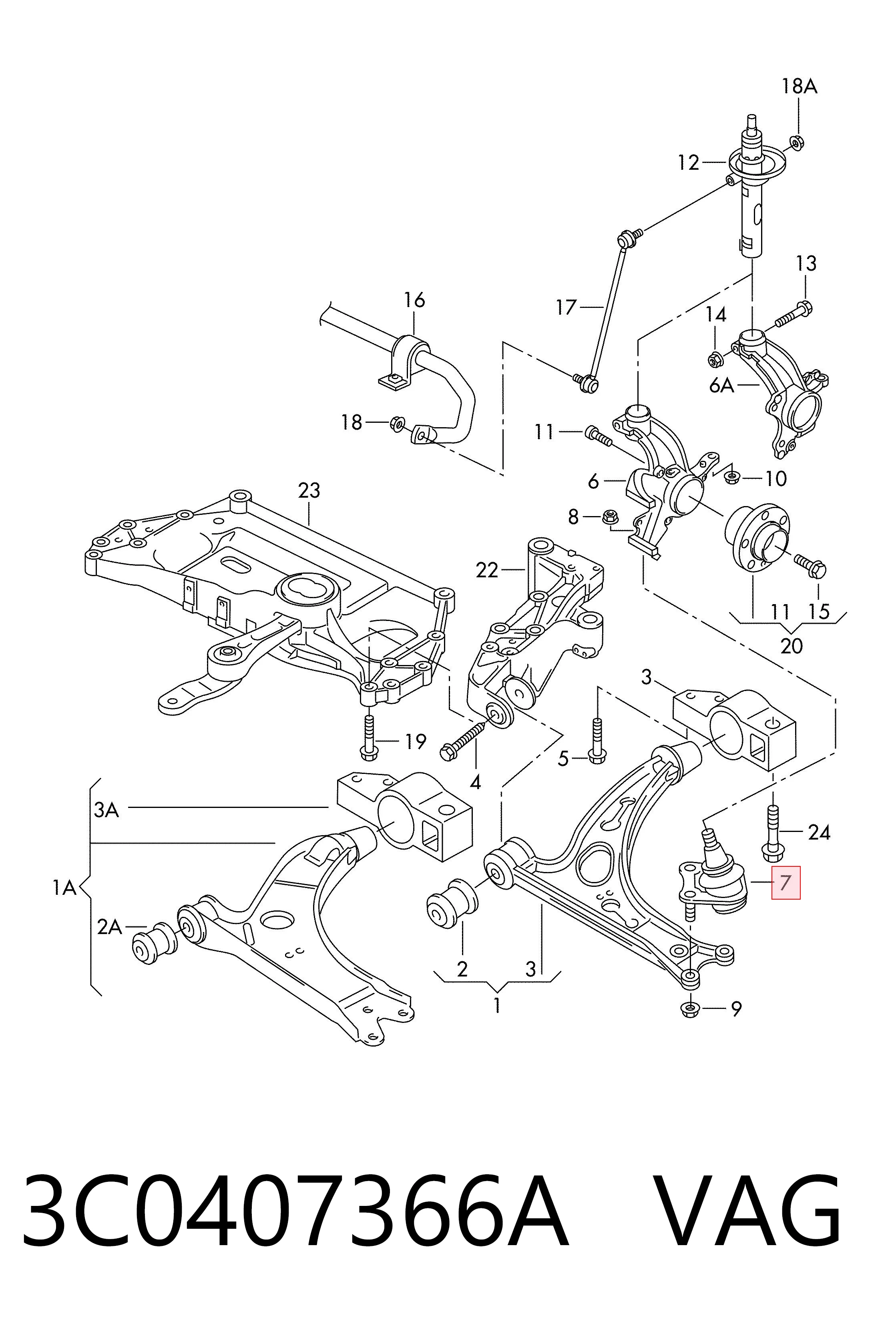 3C0407366A VAG