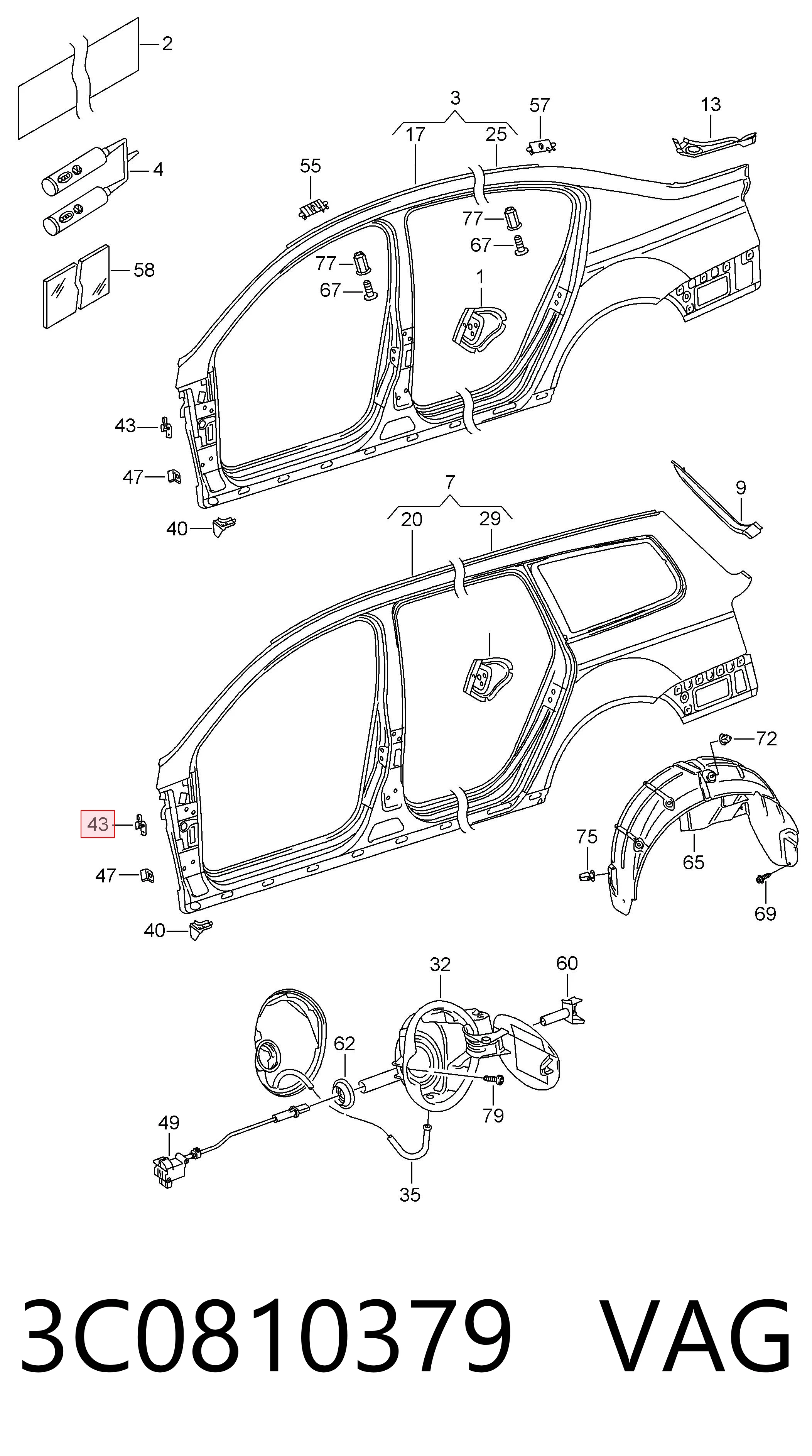 3C0810379 VAG