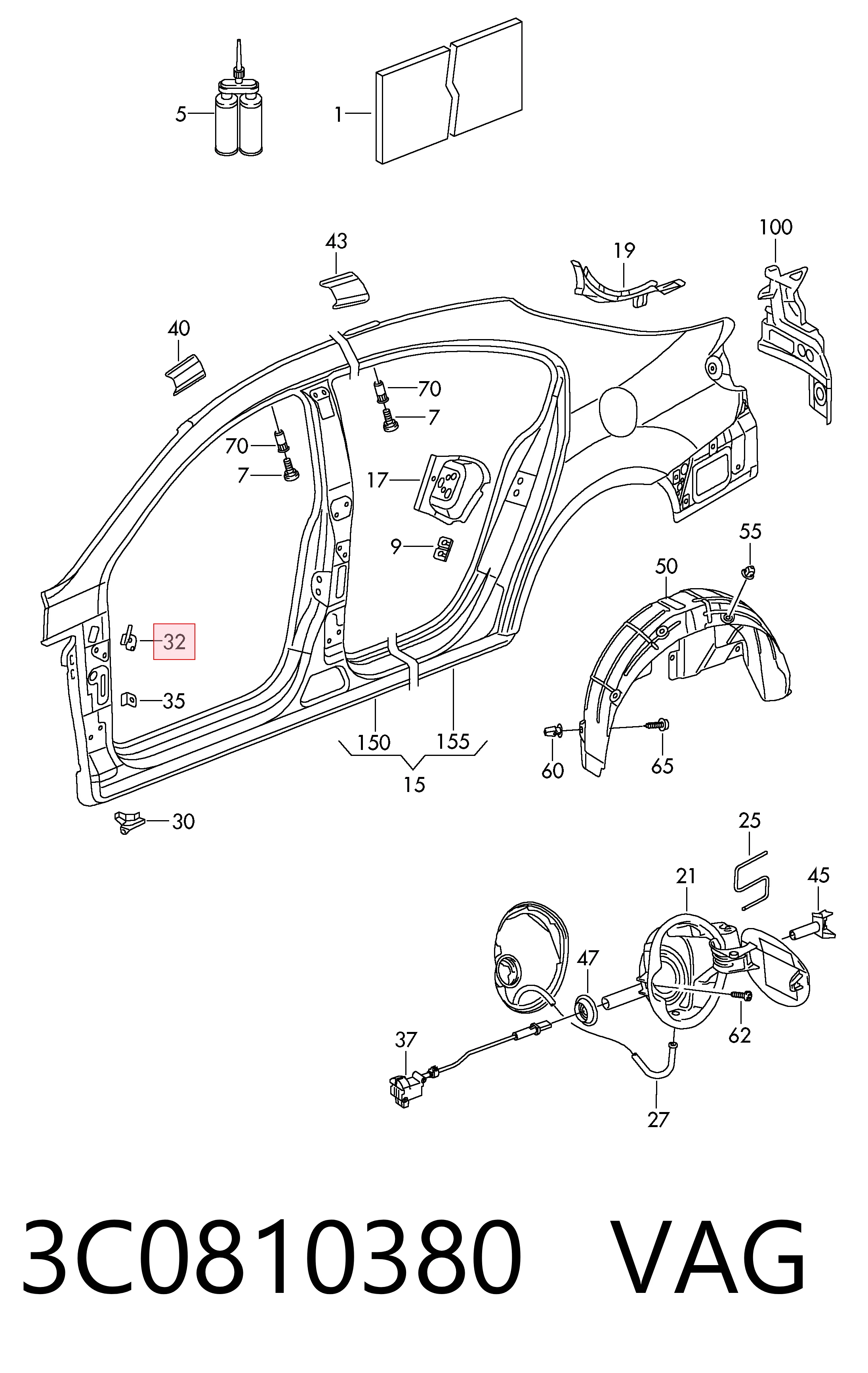 3C0810380 VAG 