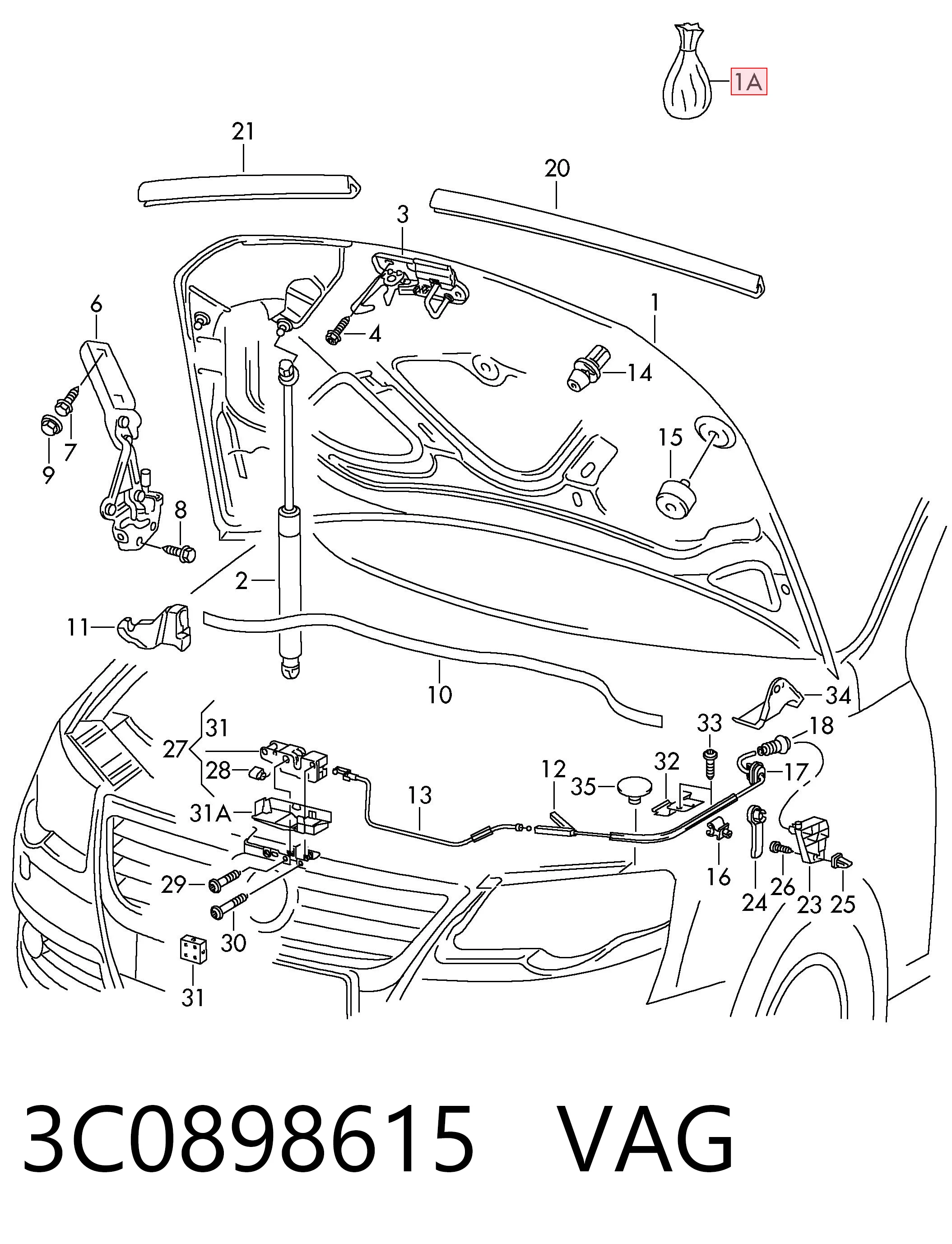 3C0898615 VAG