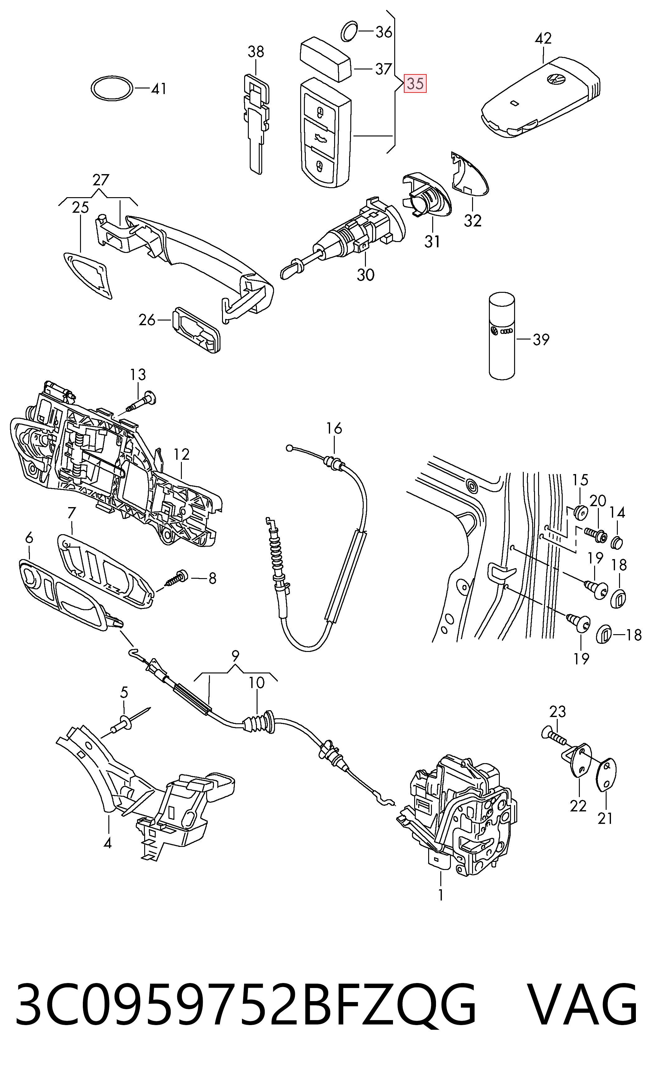 3C0959752BFZQG VAG