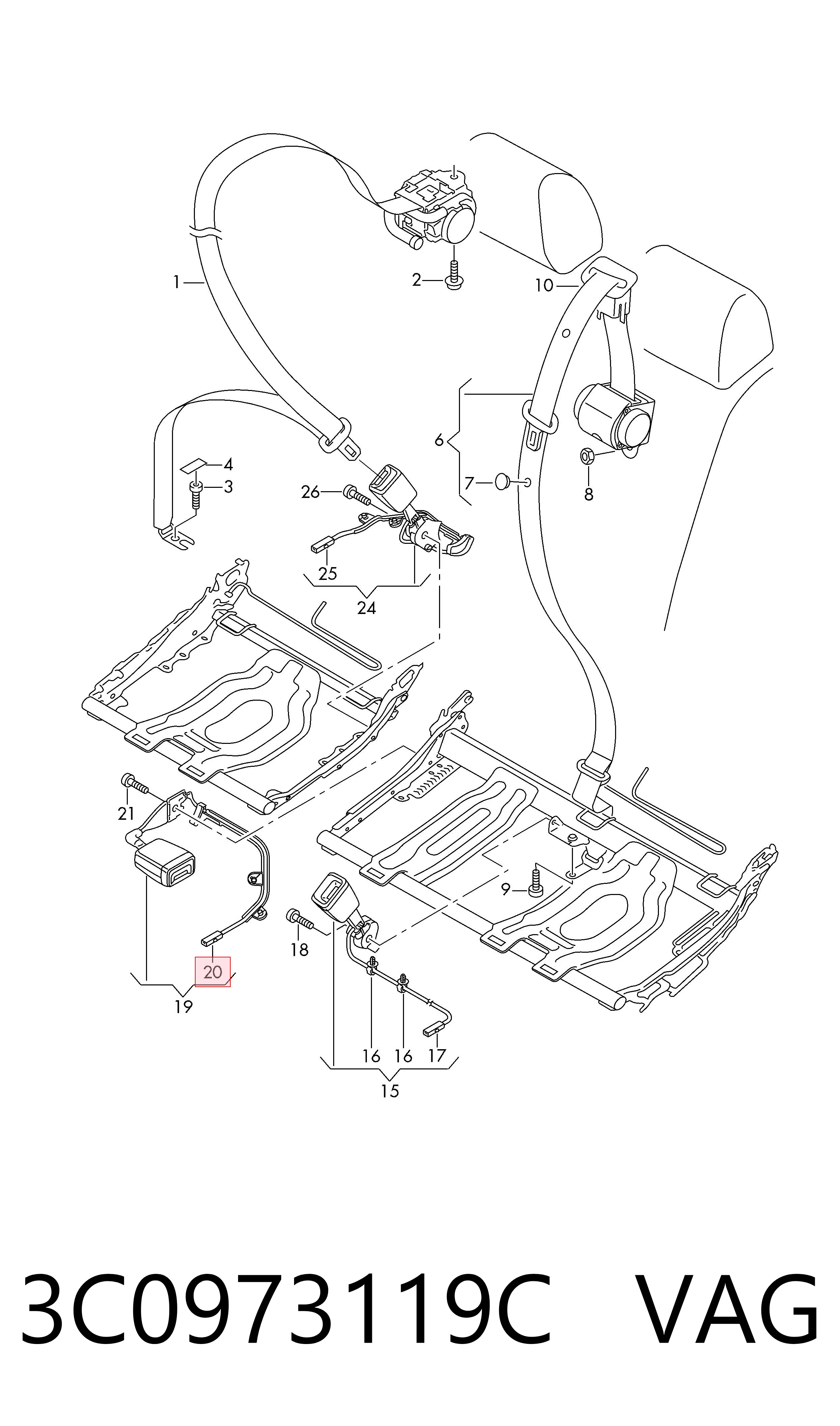 3C0973119C VAG 
