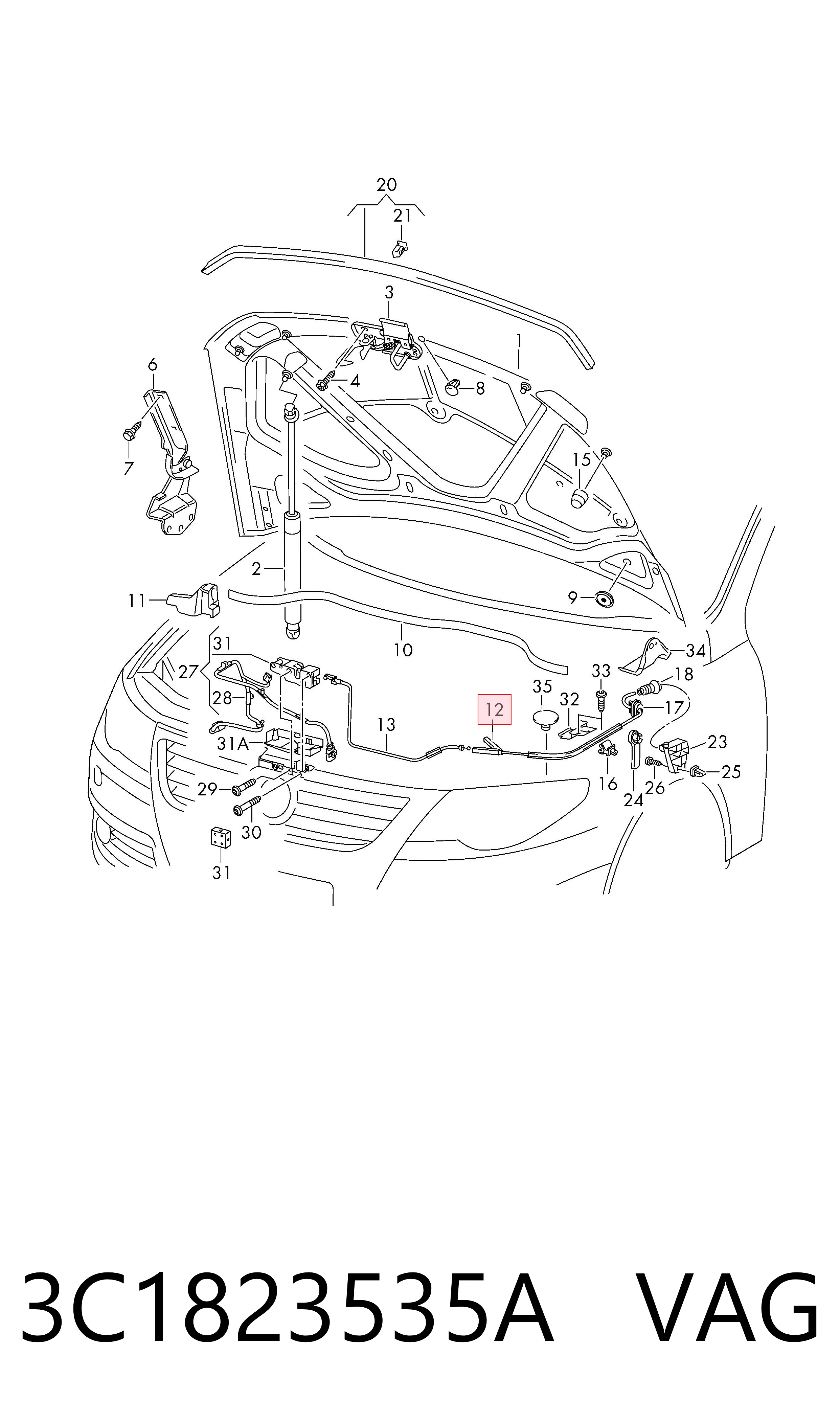 3C1823535A VAG