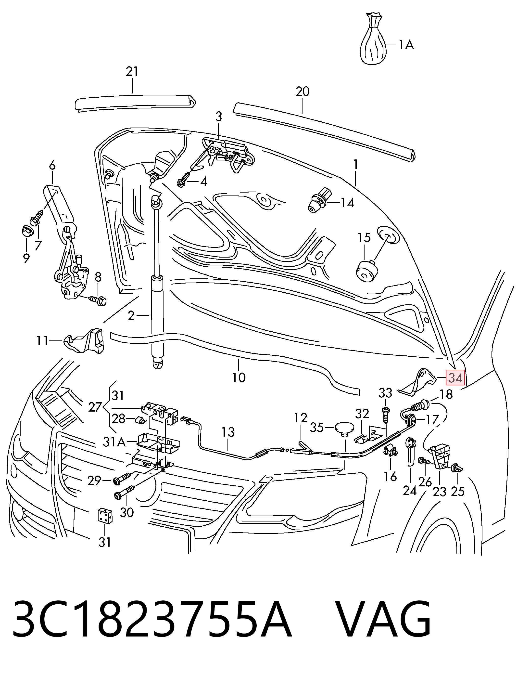 3C1823755A VAG
