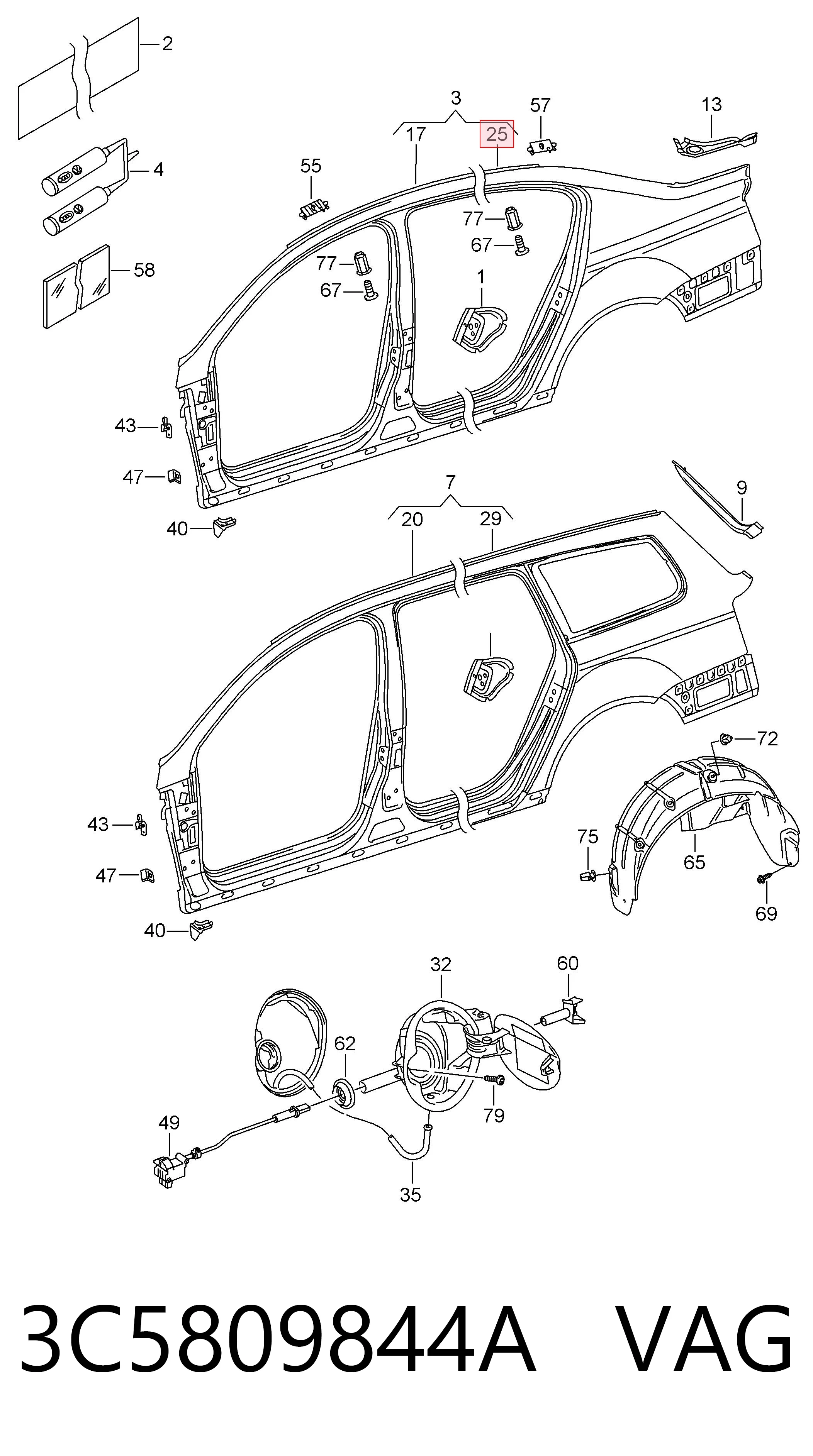 3C5809844A VAG