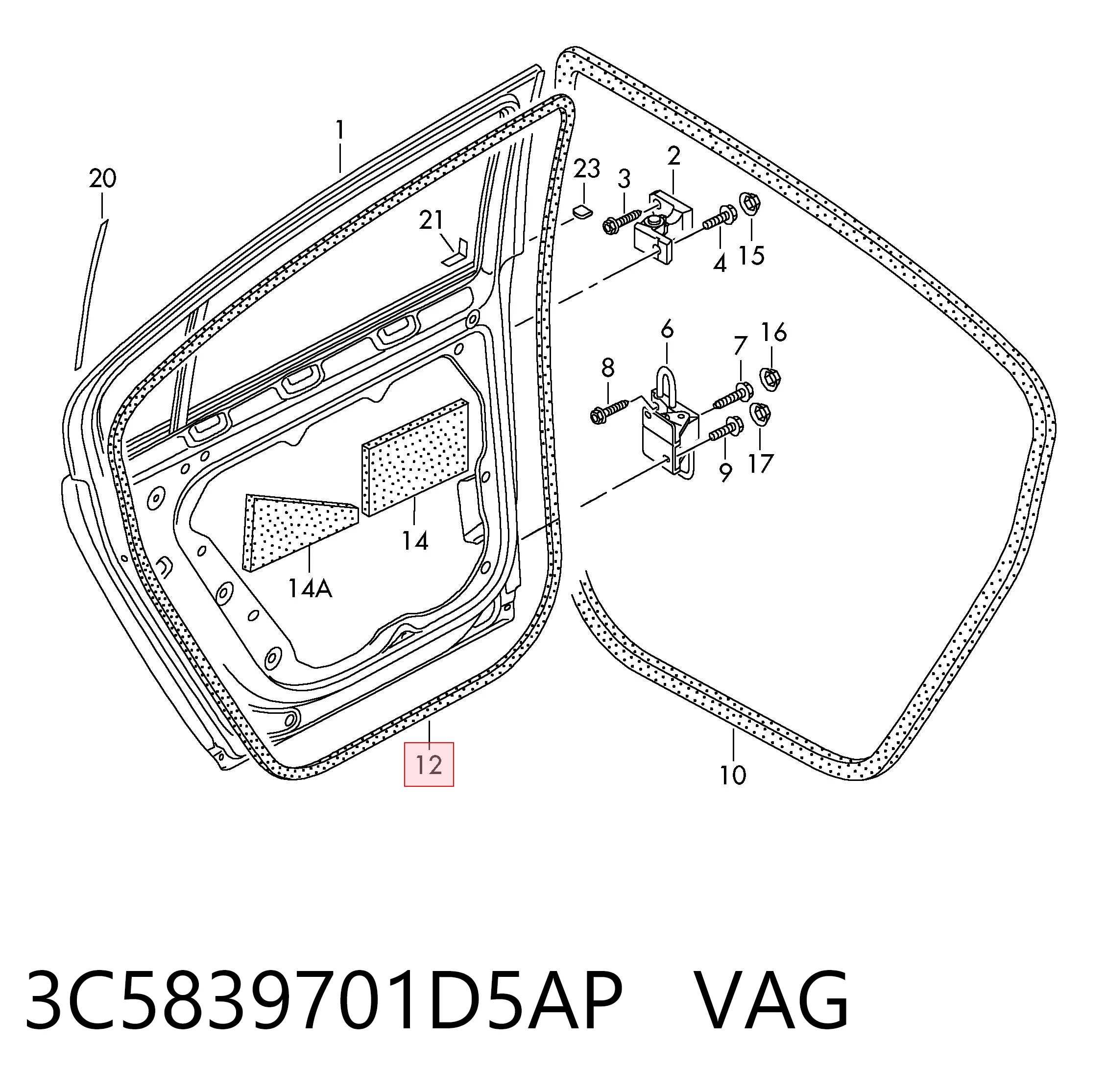 3C5839701D5AP VAG