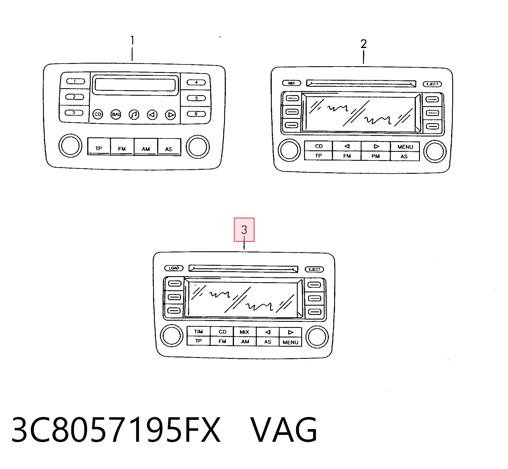Compre Aparelhagem de som (rádio AM/FM) Volkswagen Polo 5