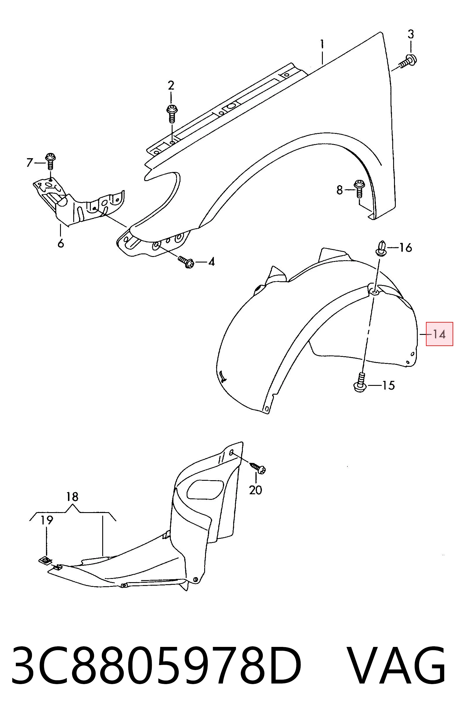 3C8805978D VAG