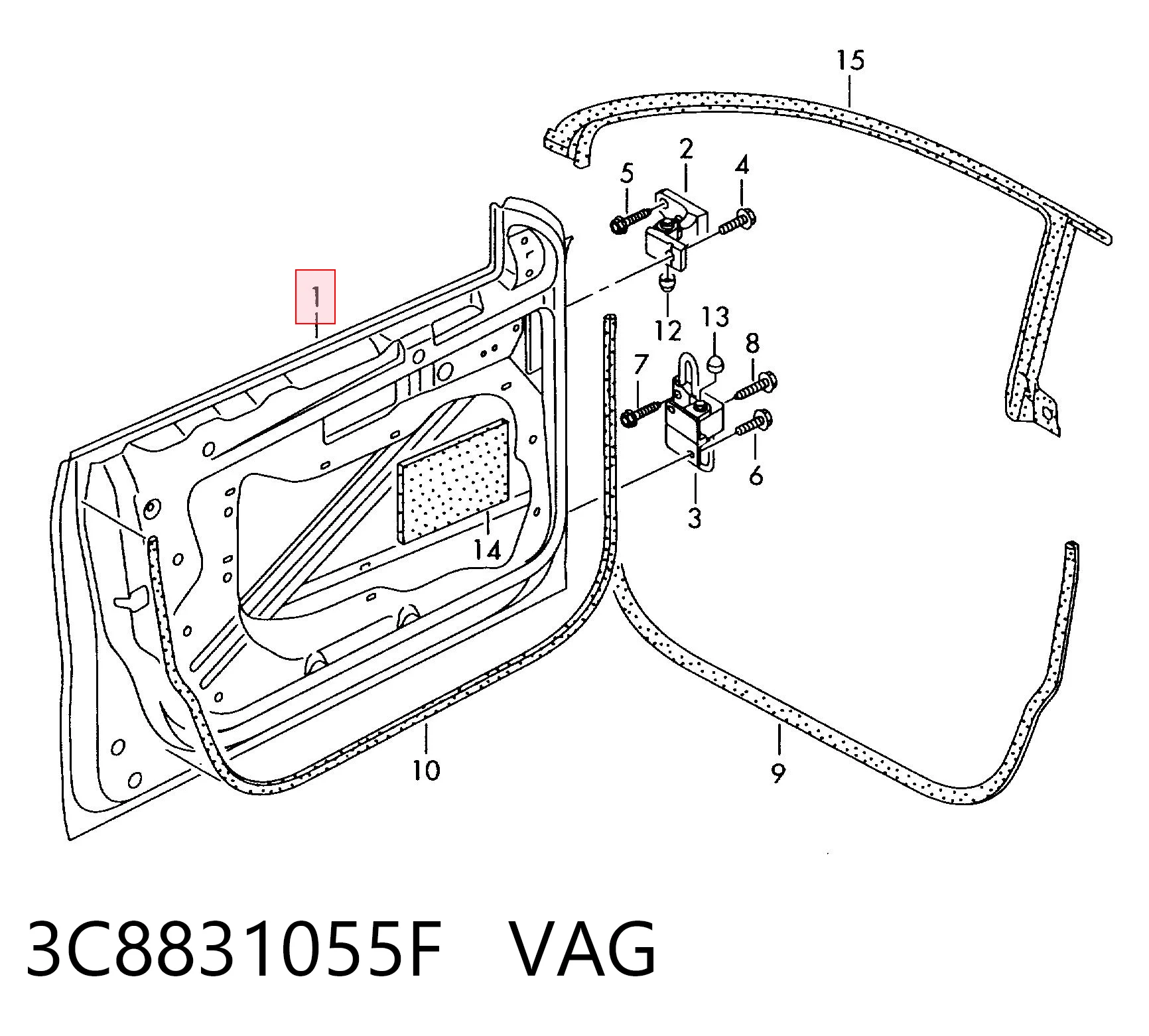 Porta dianteira esquerda Volkswagen Passat CC B6 357