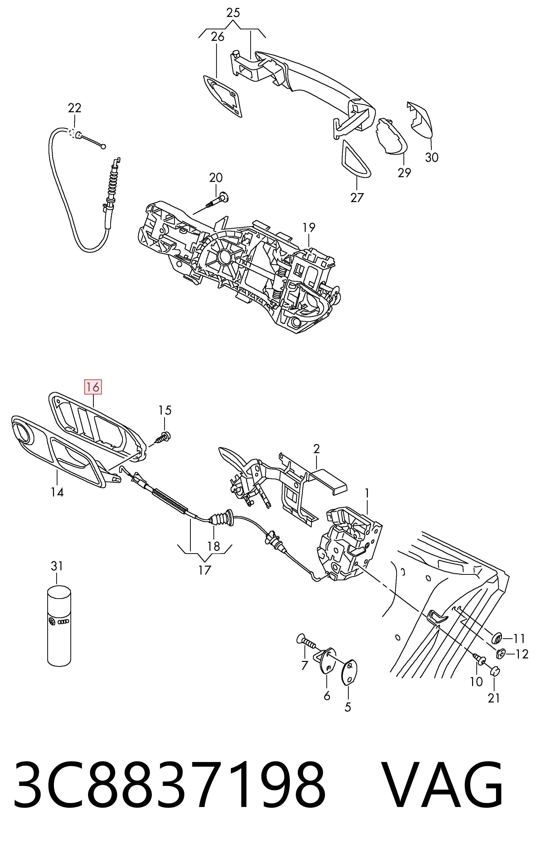 3C8837198 VAG
