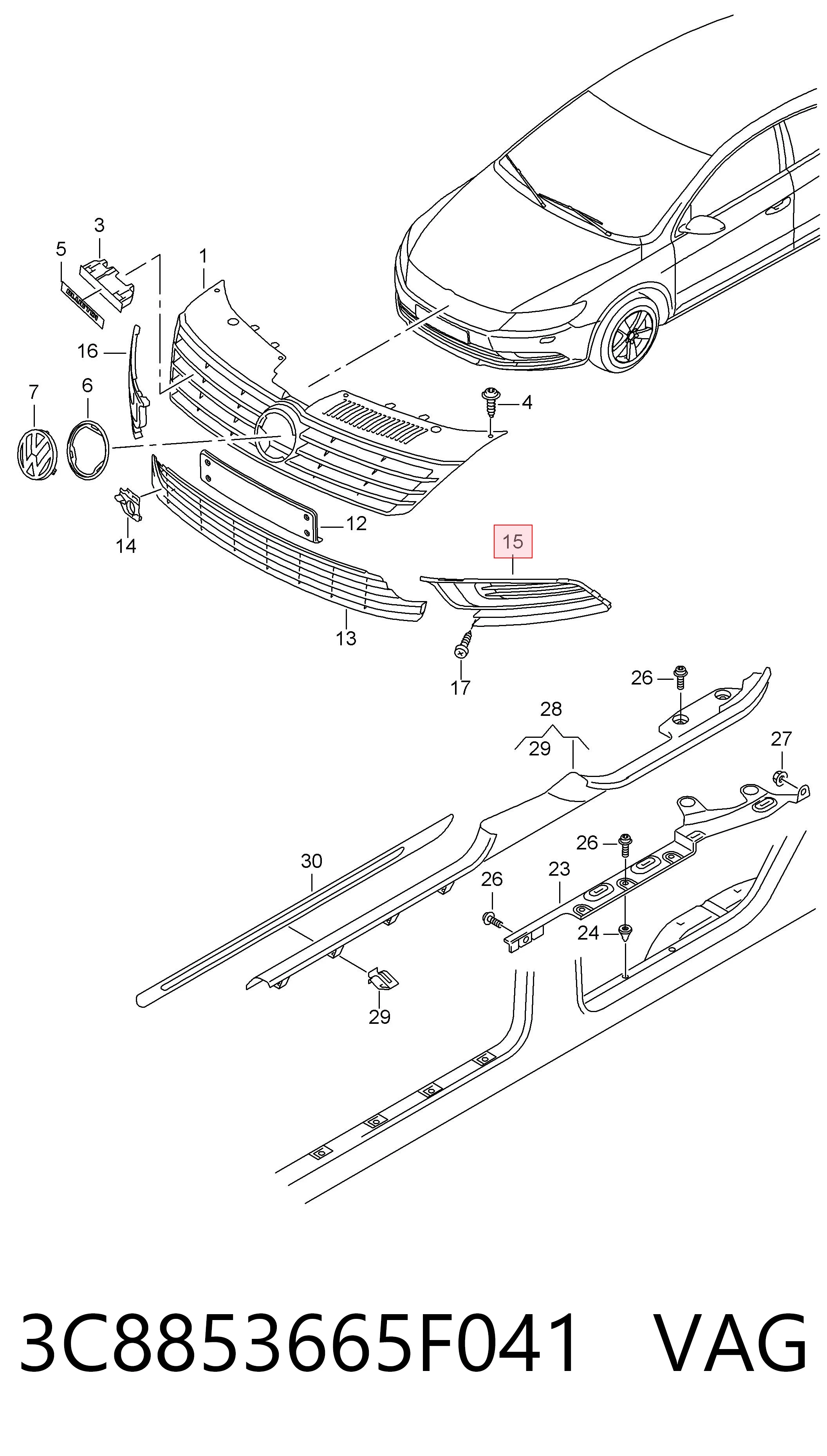 3C8853665F041 VAG 