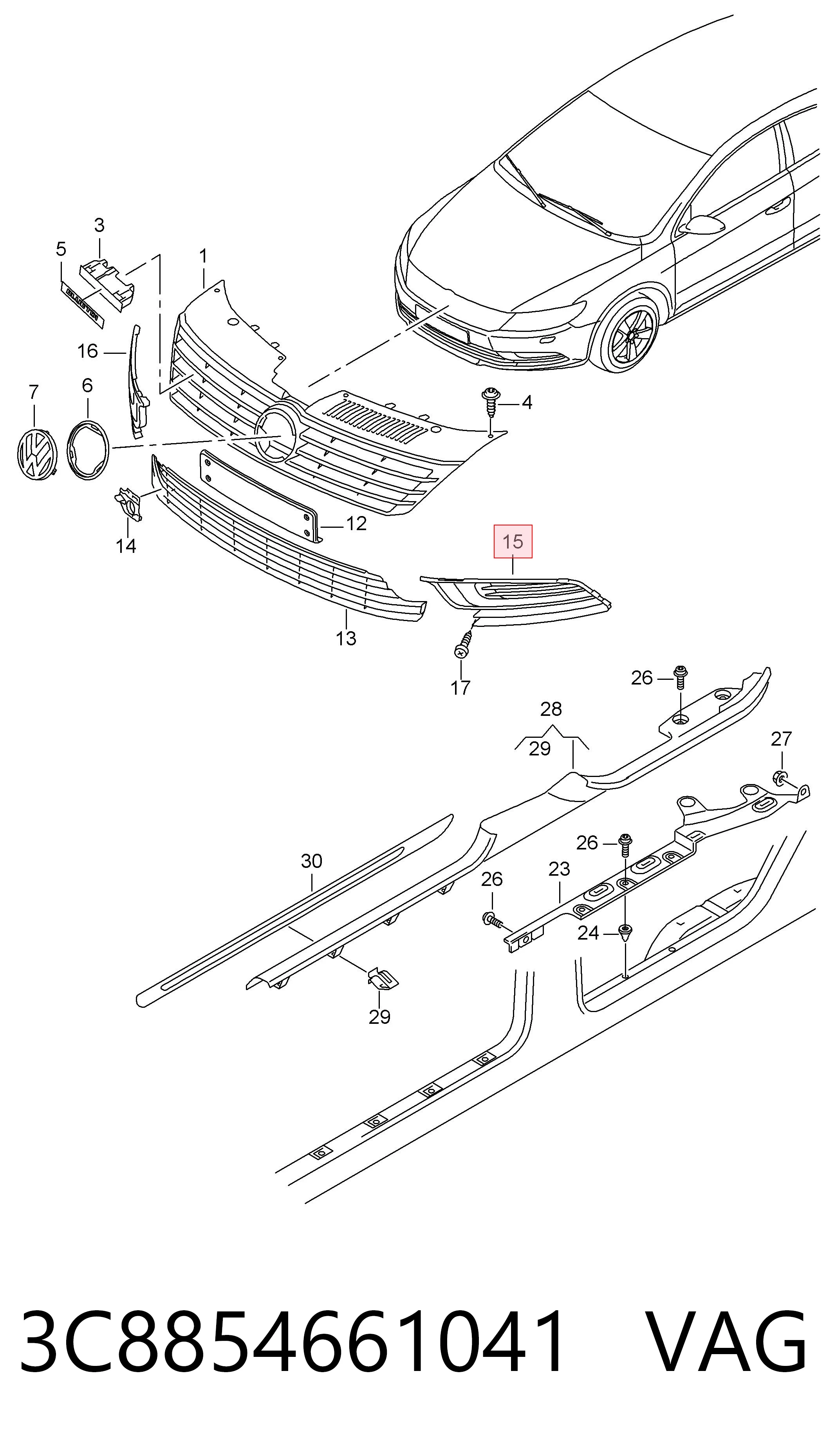 3C8854661041 VAG