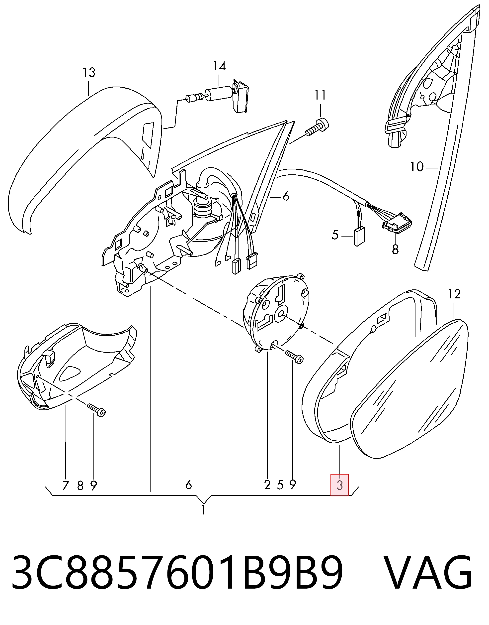 3C8857601B9B9 VAG
