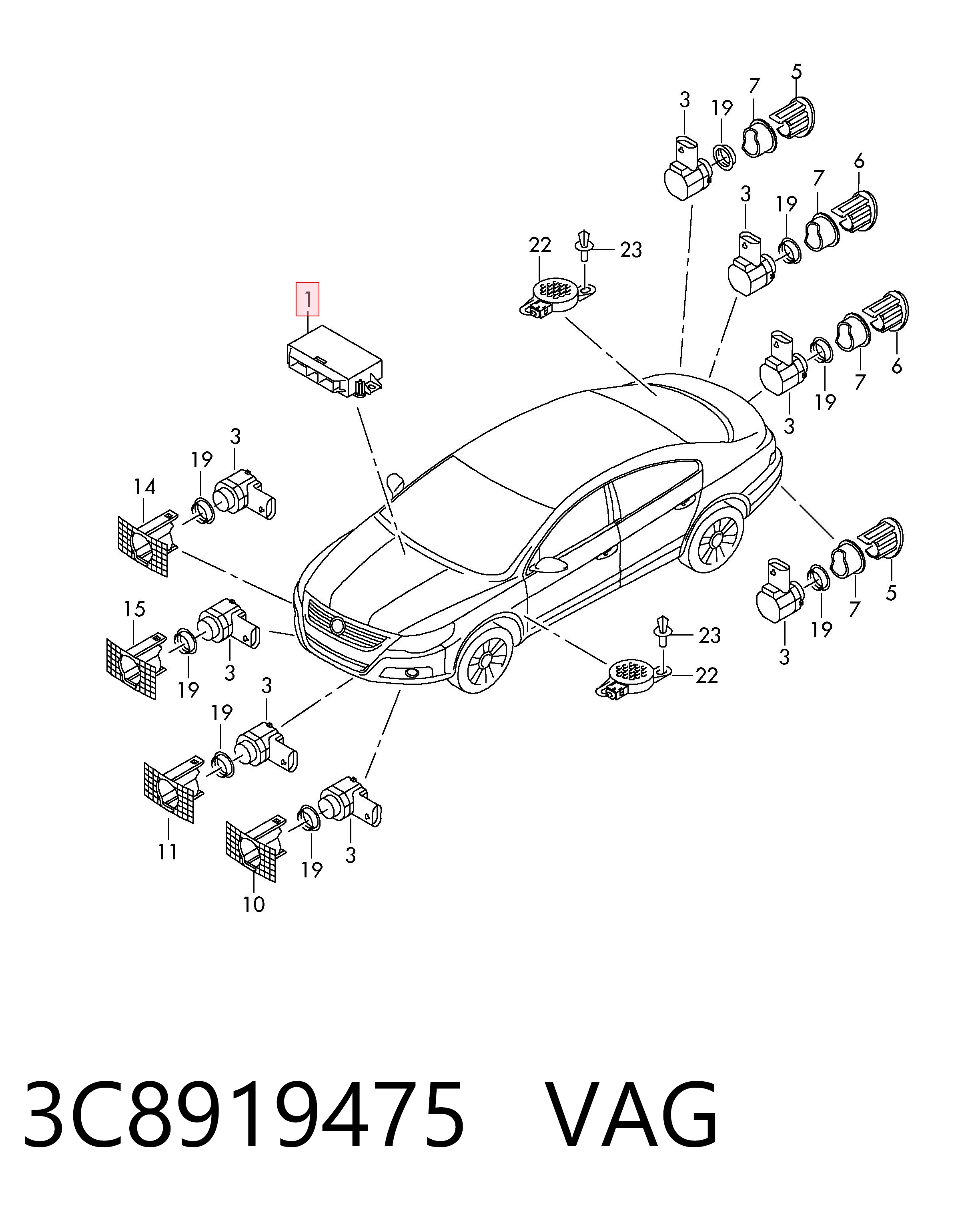 3C8919475 VAG