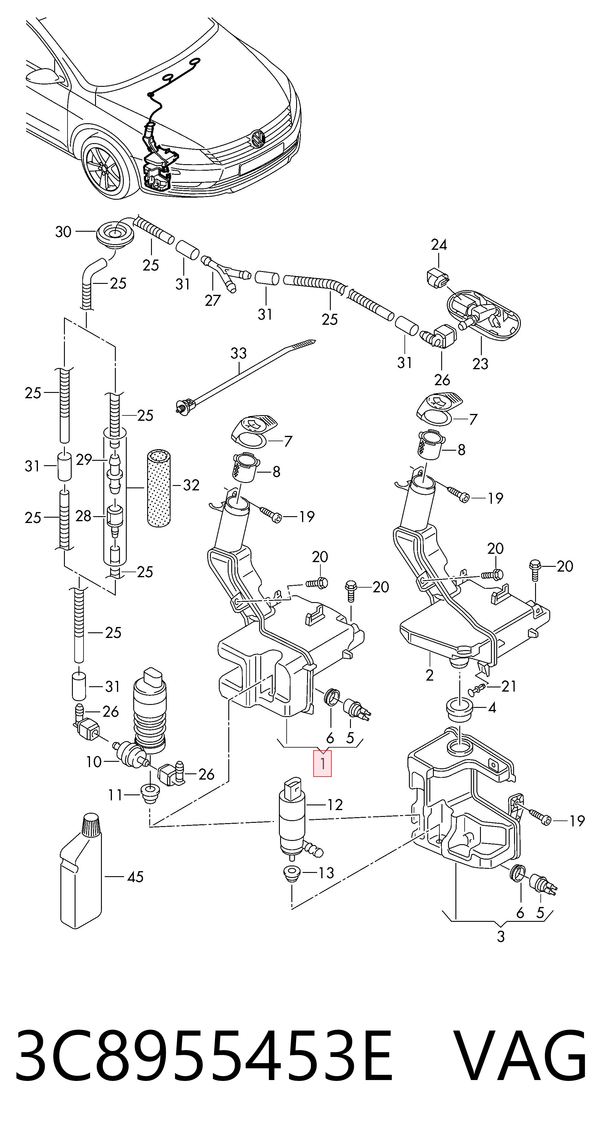 3C8955453E VAG
