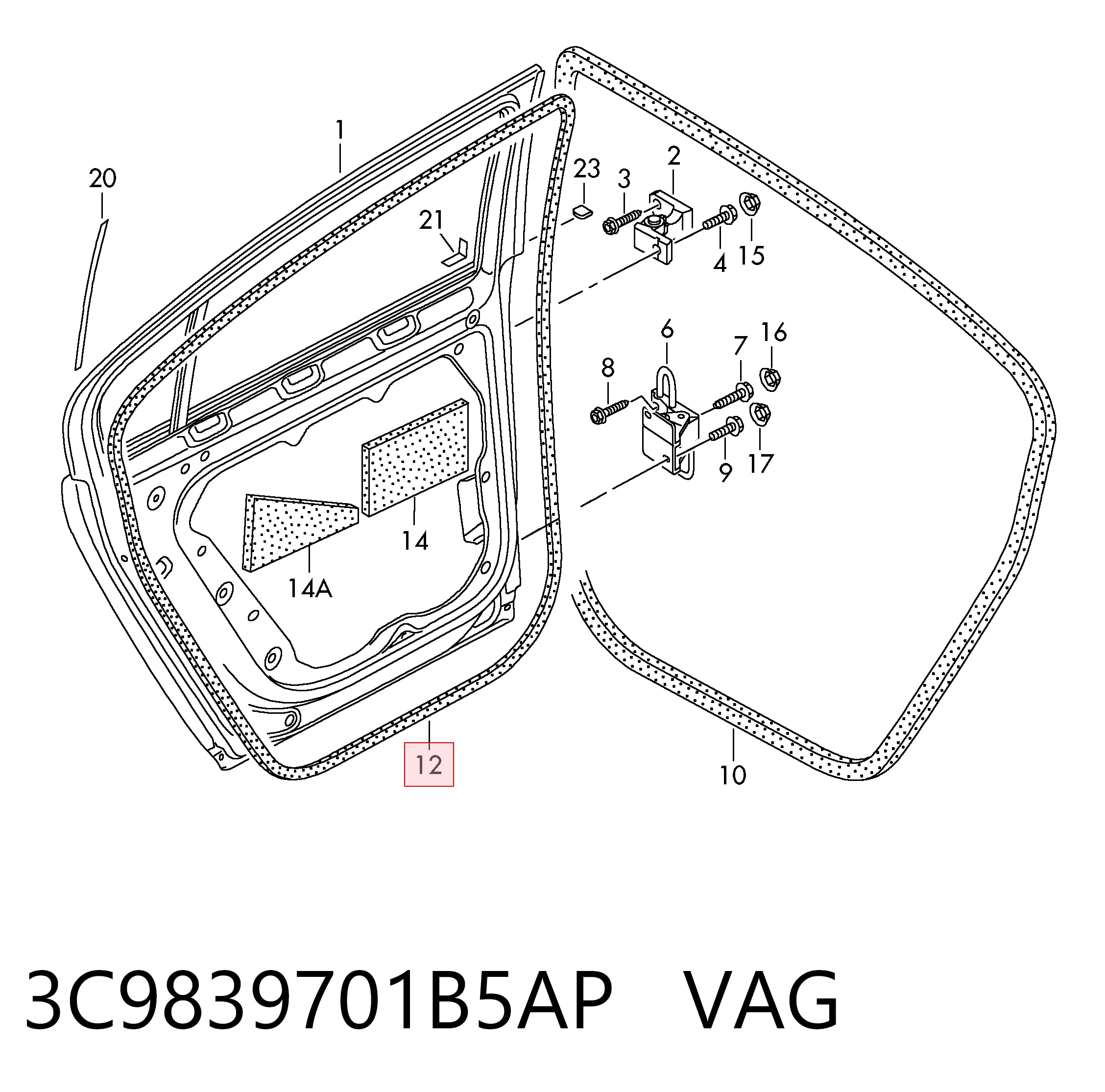 3C9839701B5AP VAG