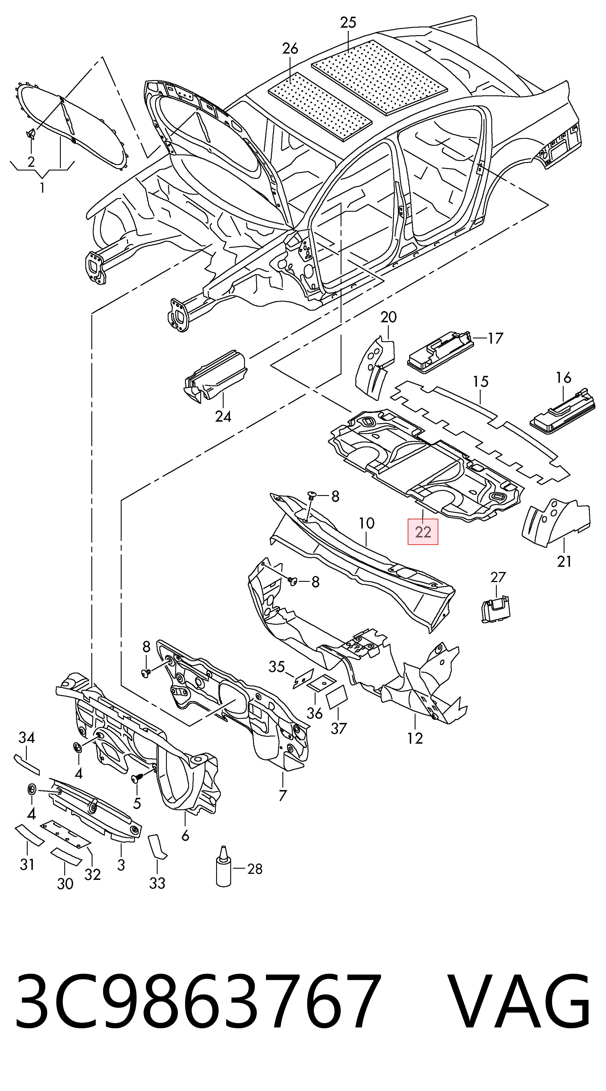 3C9863767 VAG