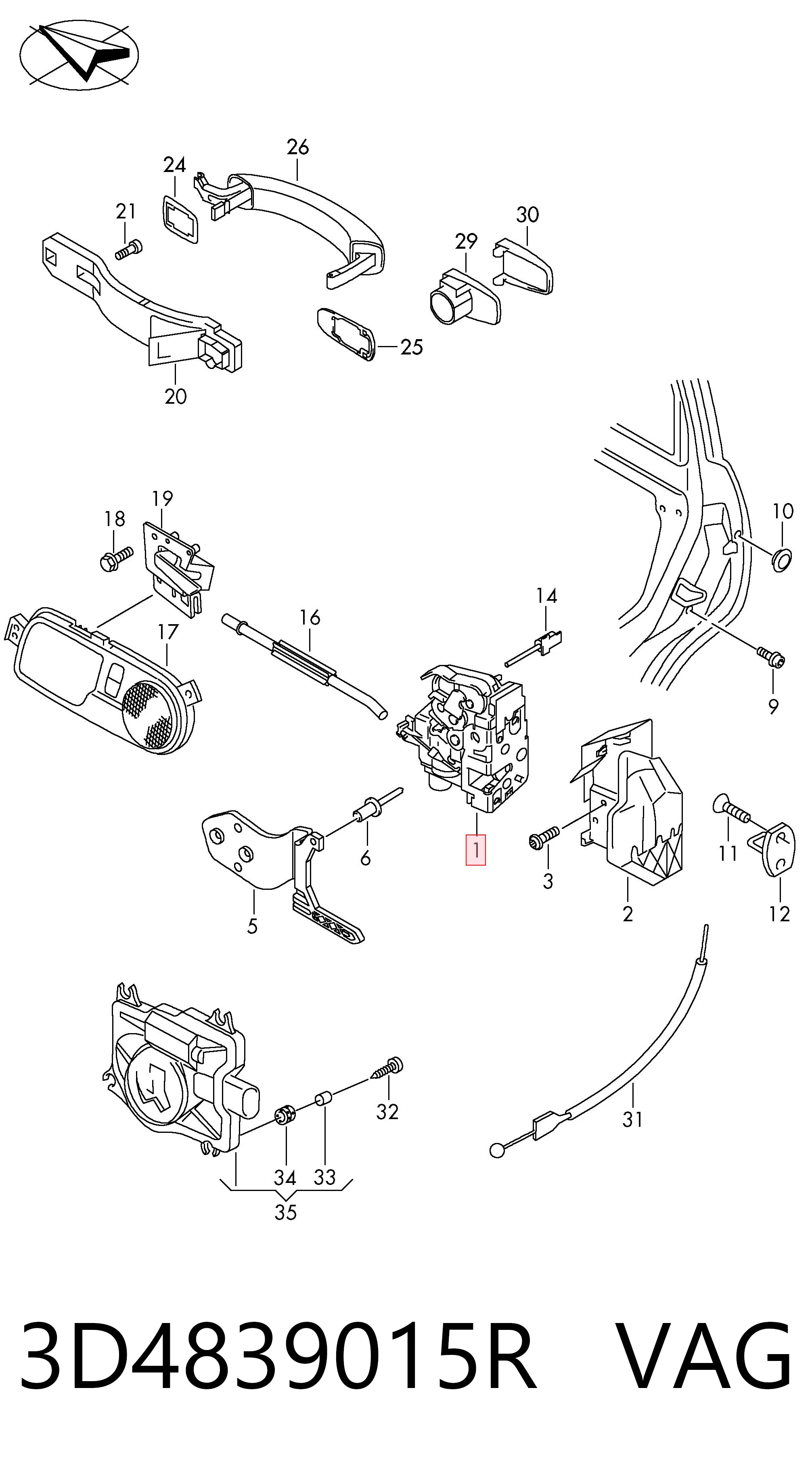3D4839015R VAG