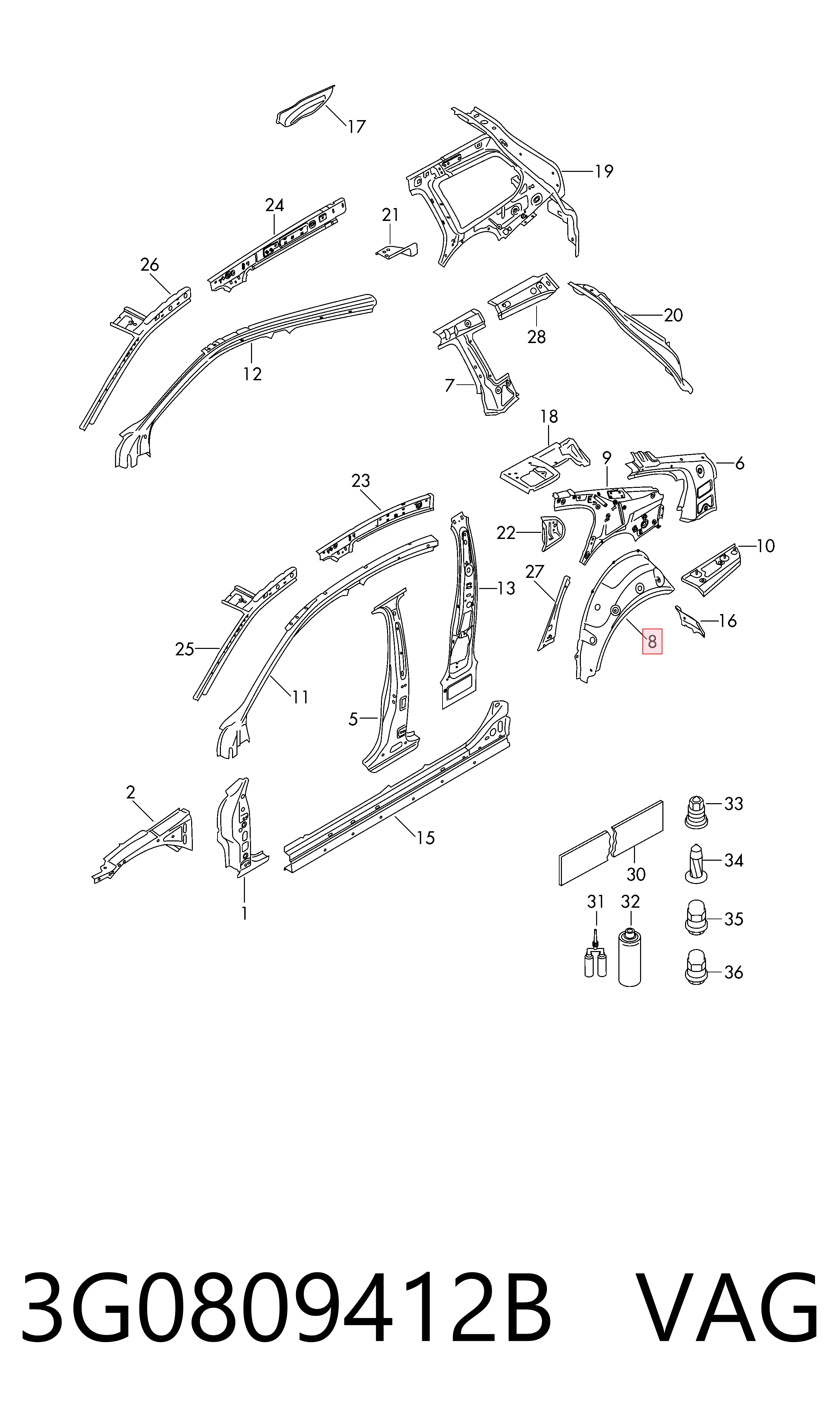 3G0809412B VAG