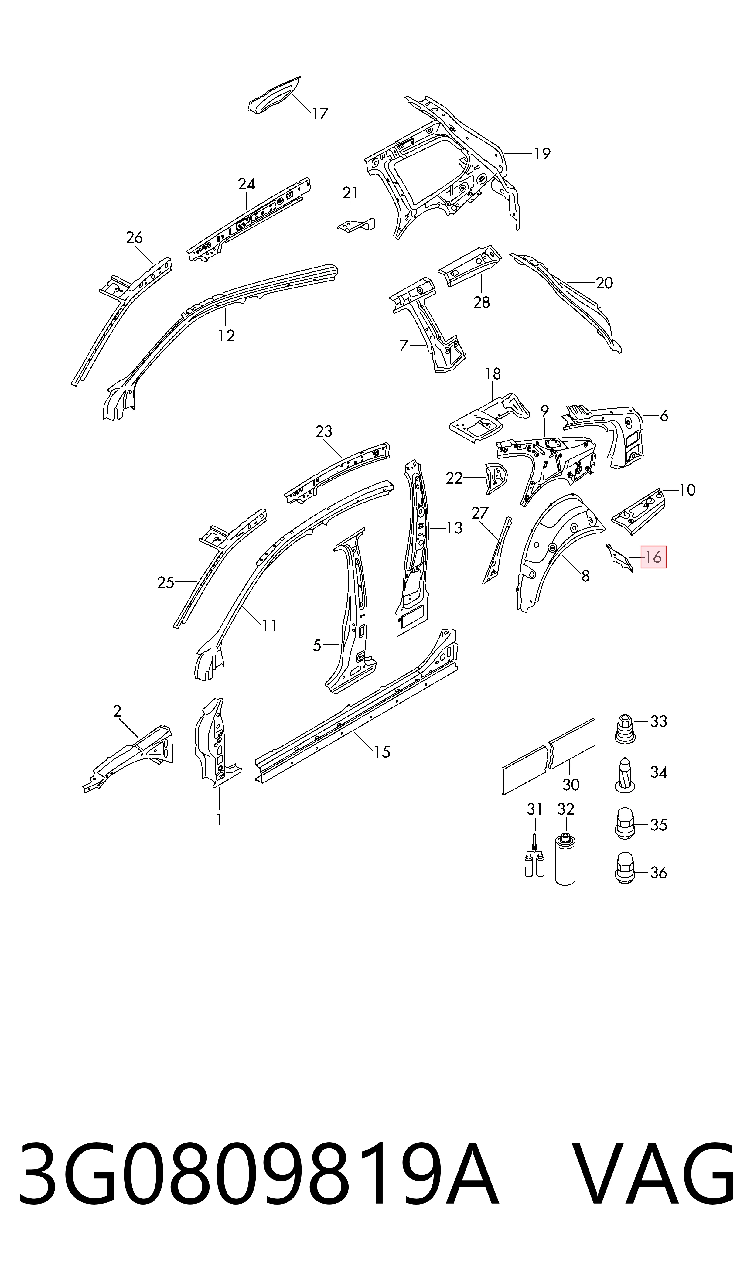 3G0809819A VAG