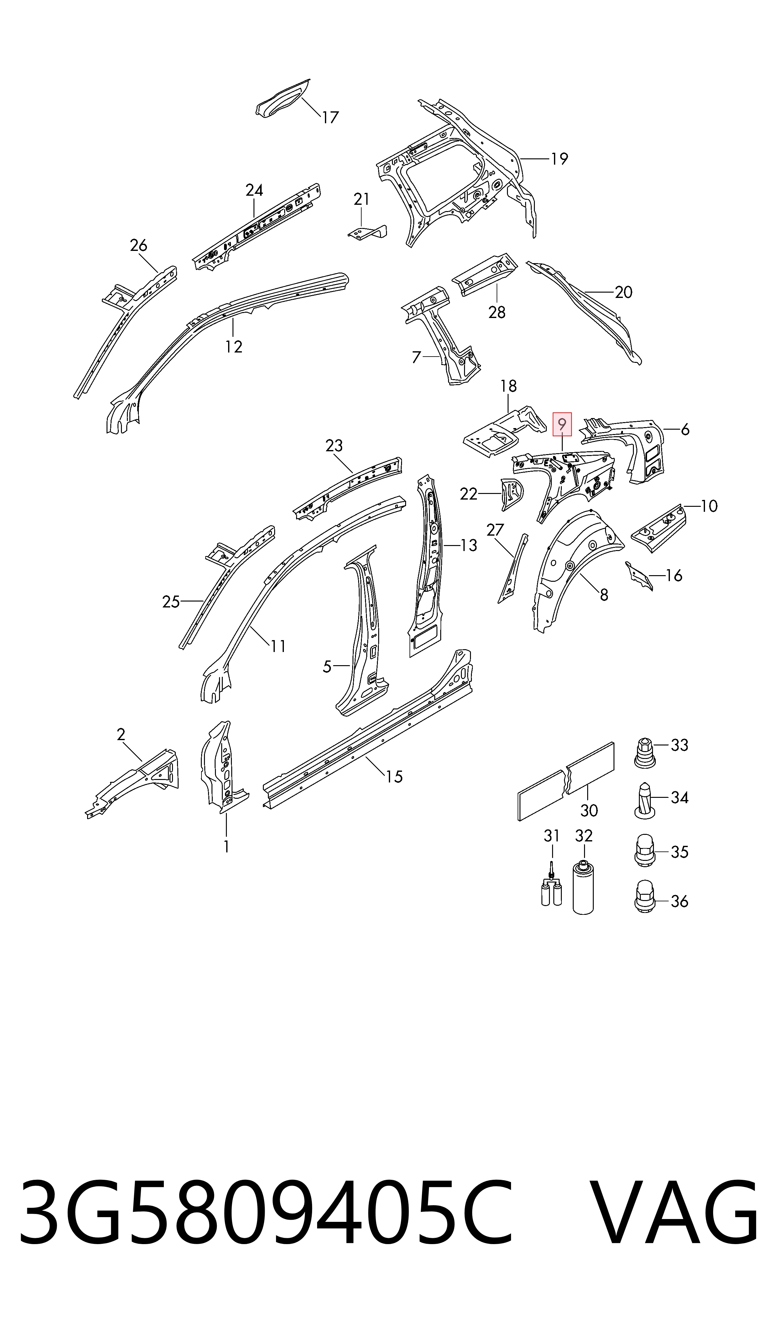 3G5809405C VAG