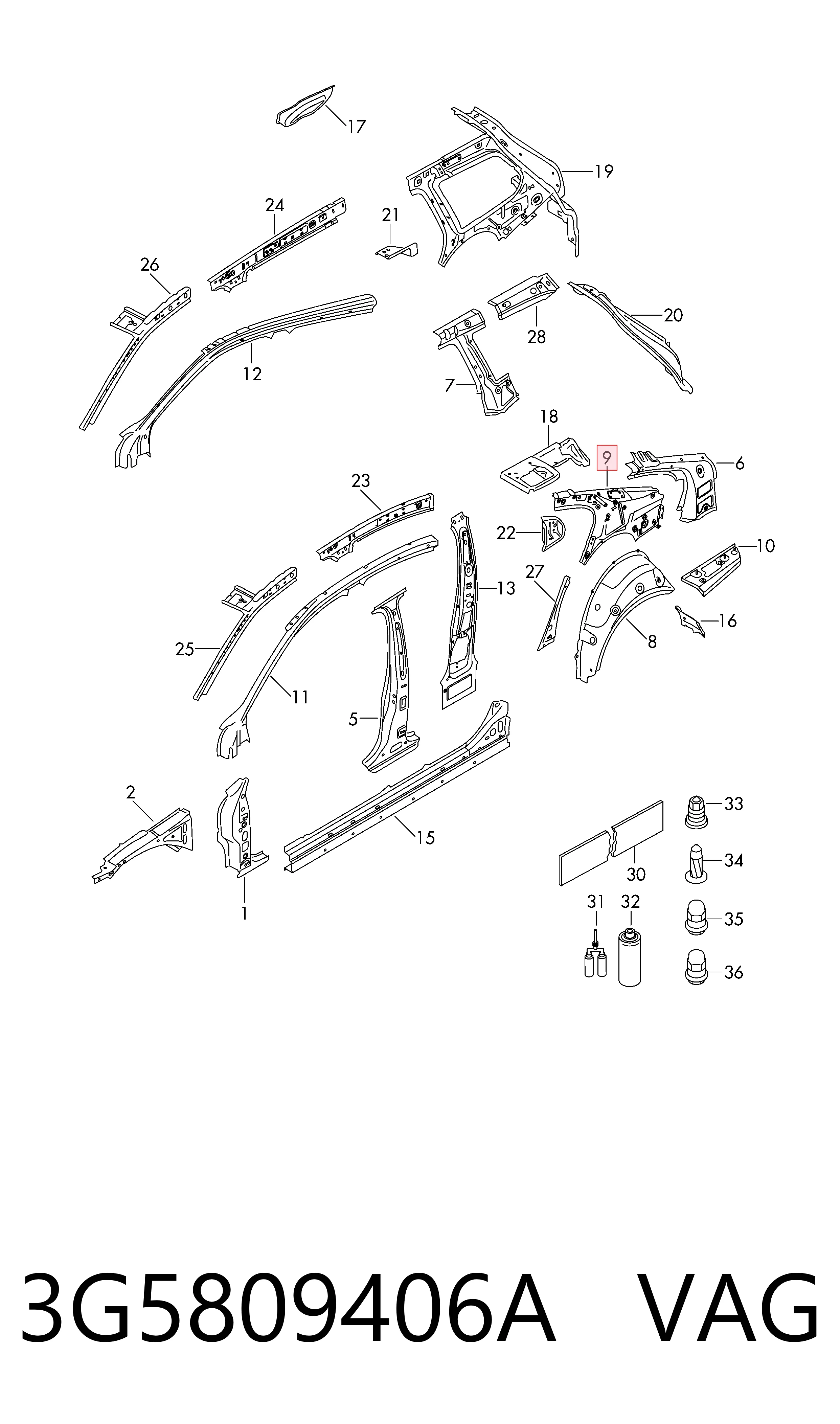 3G5809406A VAG