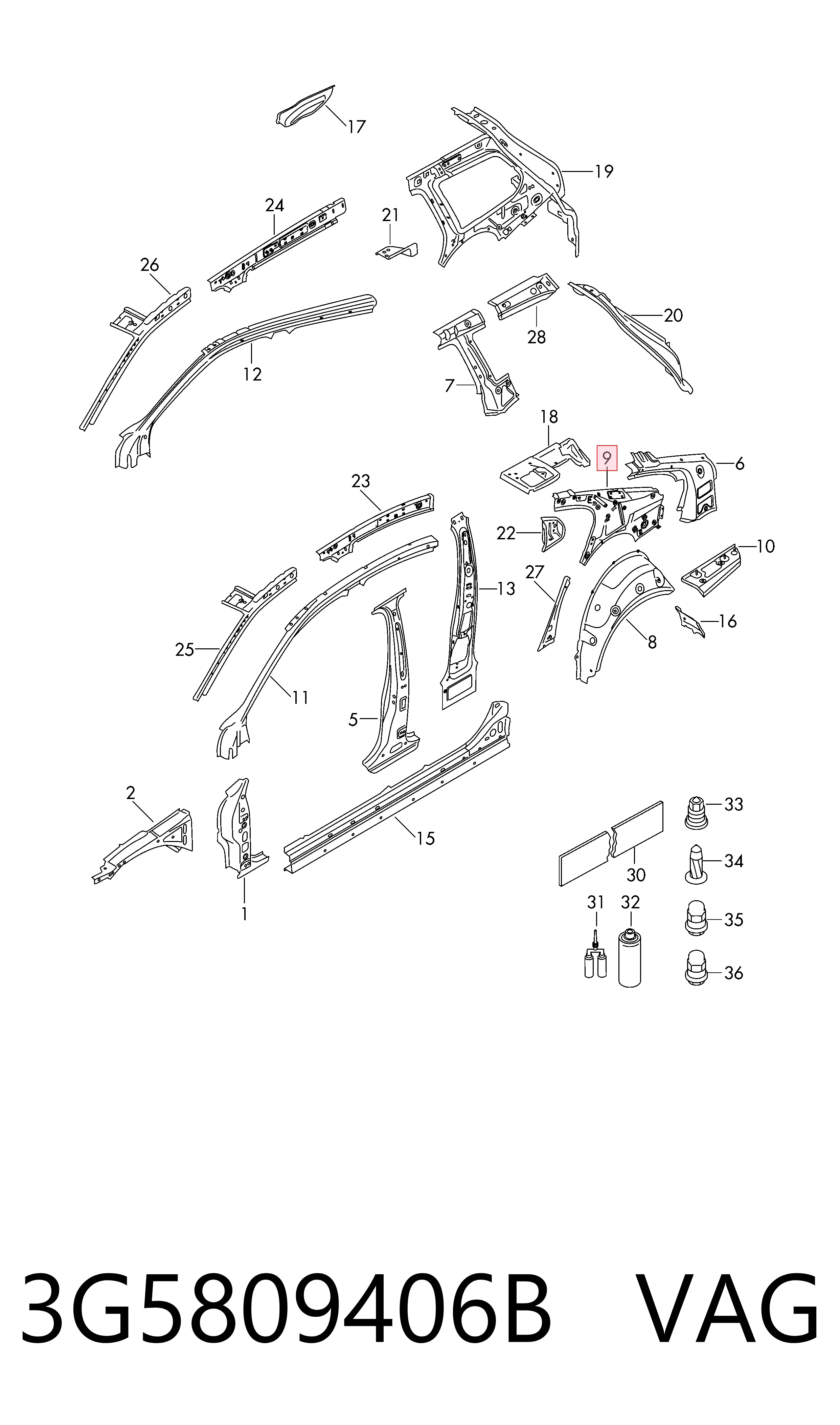 3G5809406B VAG