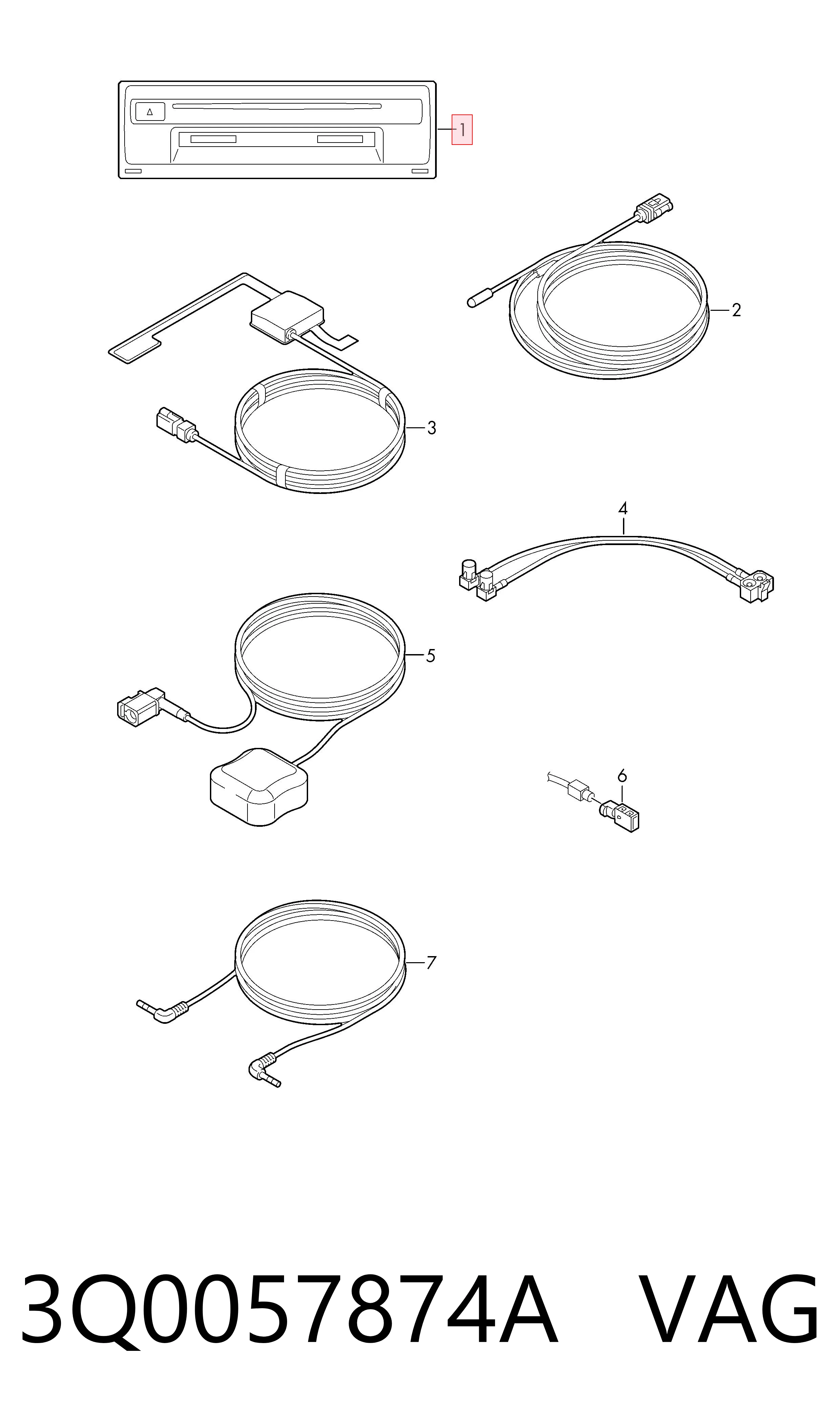 3Q0057874A VAG
