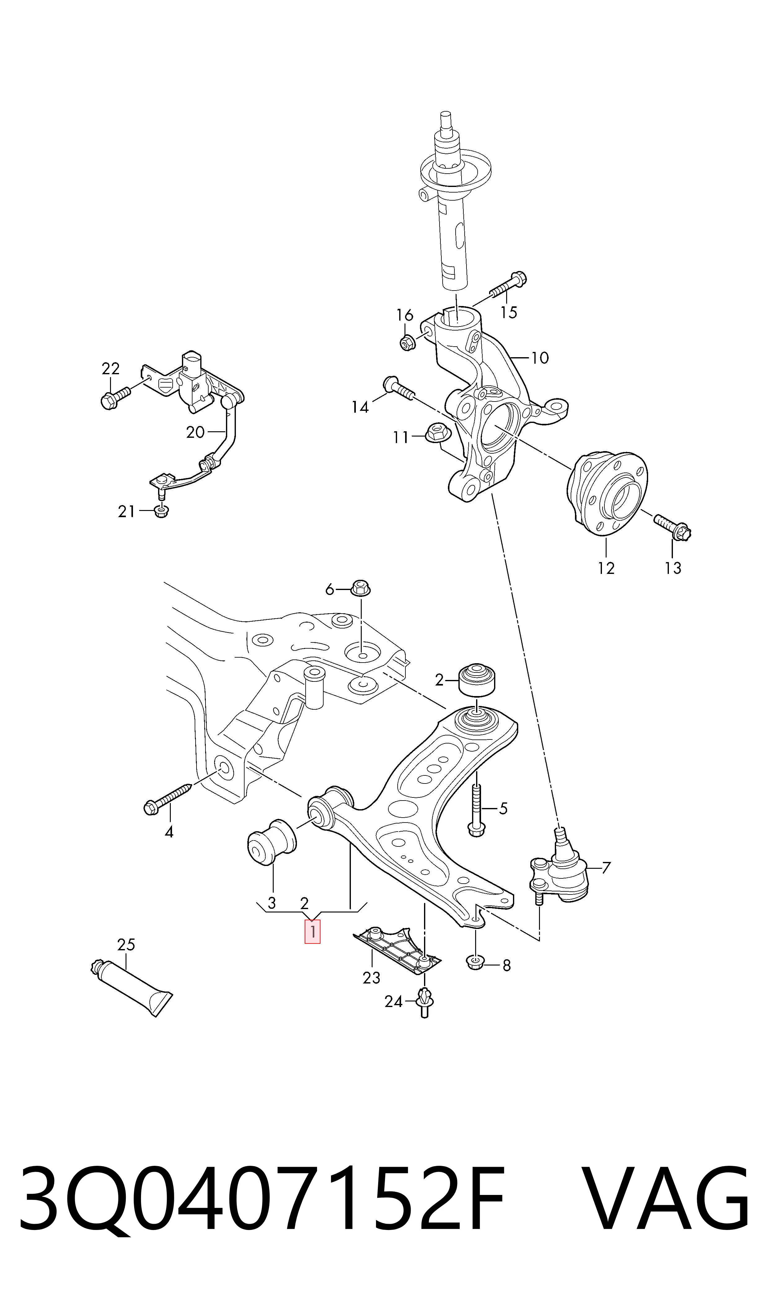 3Q0407152F VAG