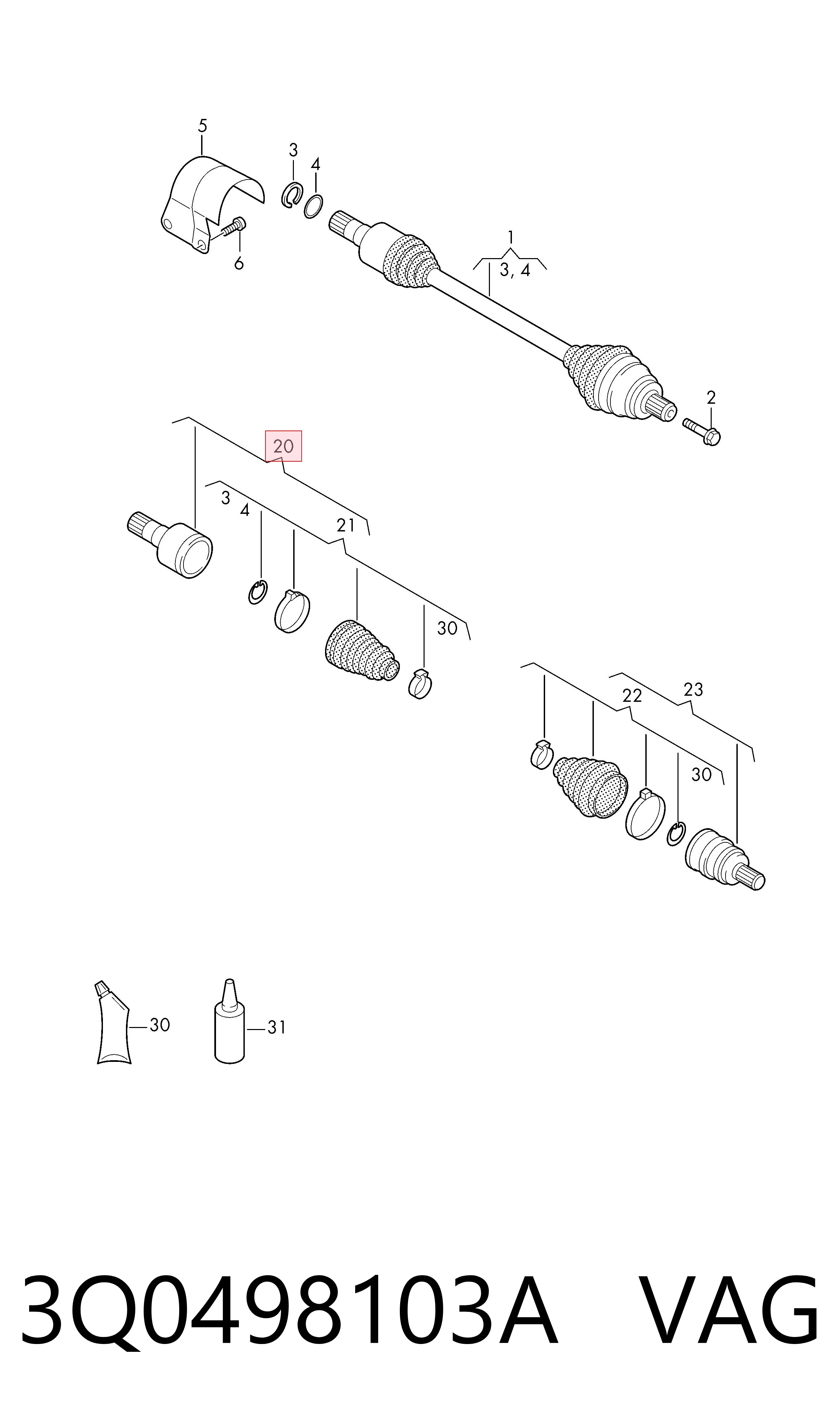 3Q0498103A VAG