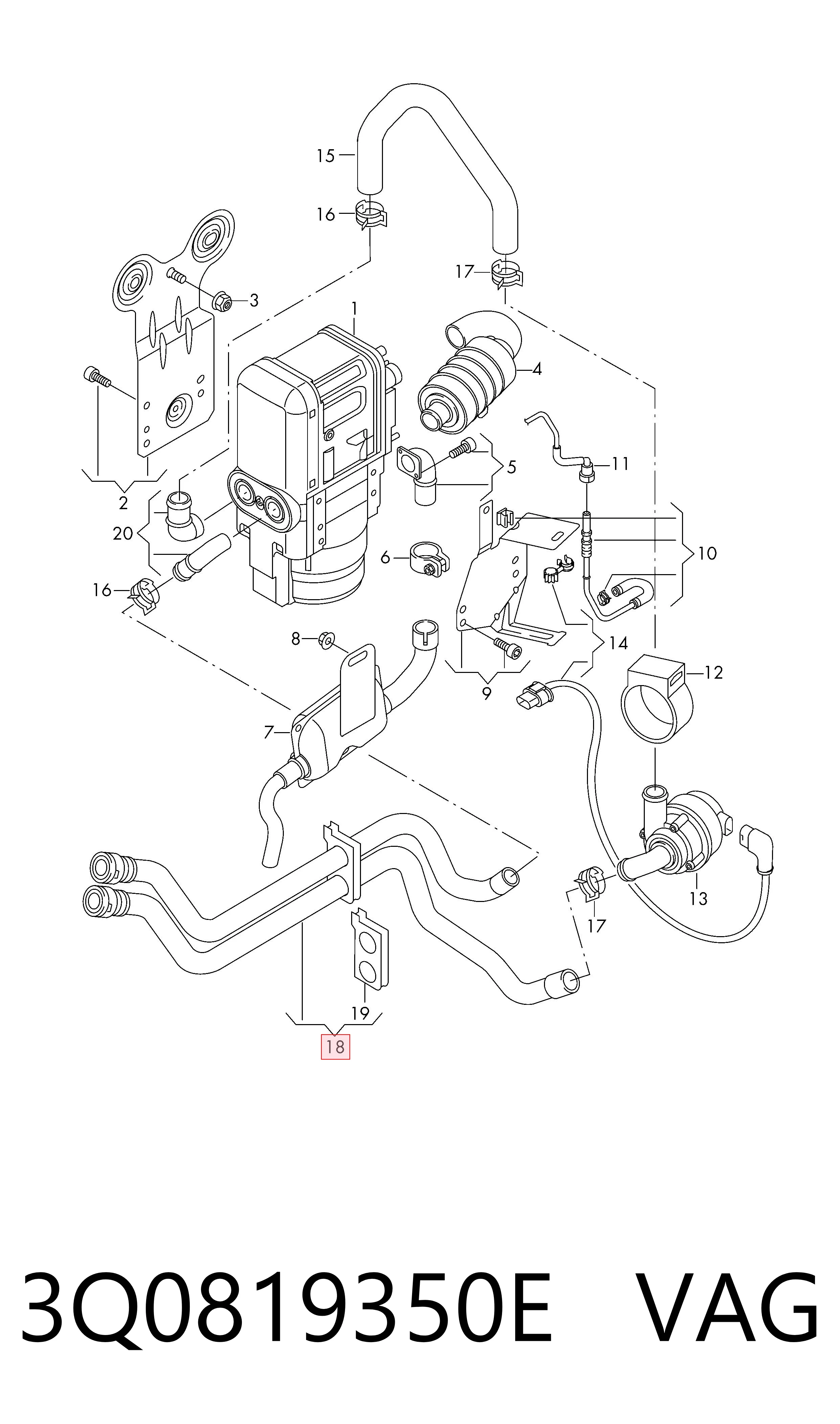 3Q0819350E VAG