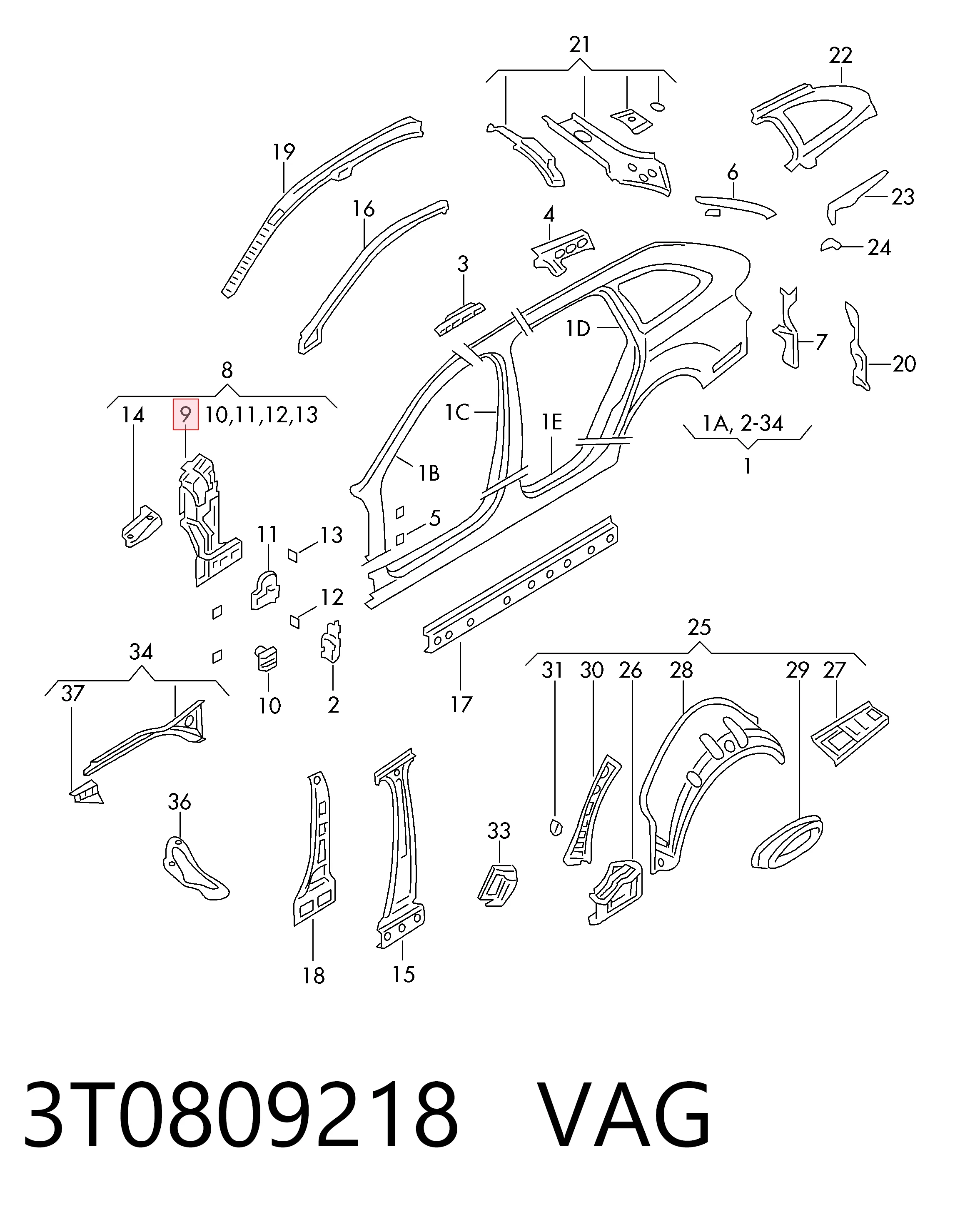 3T0809218 VAG