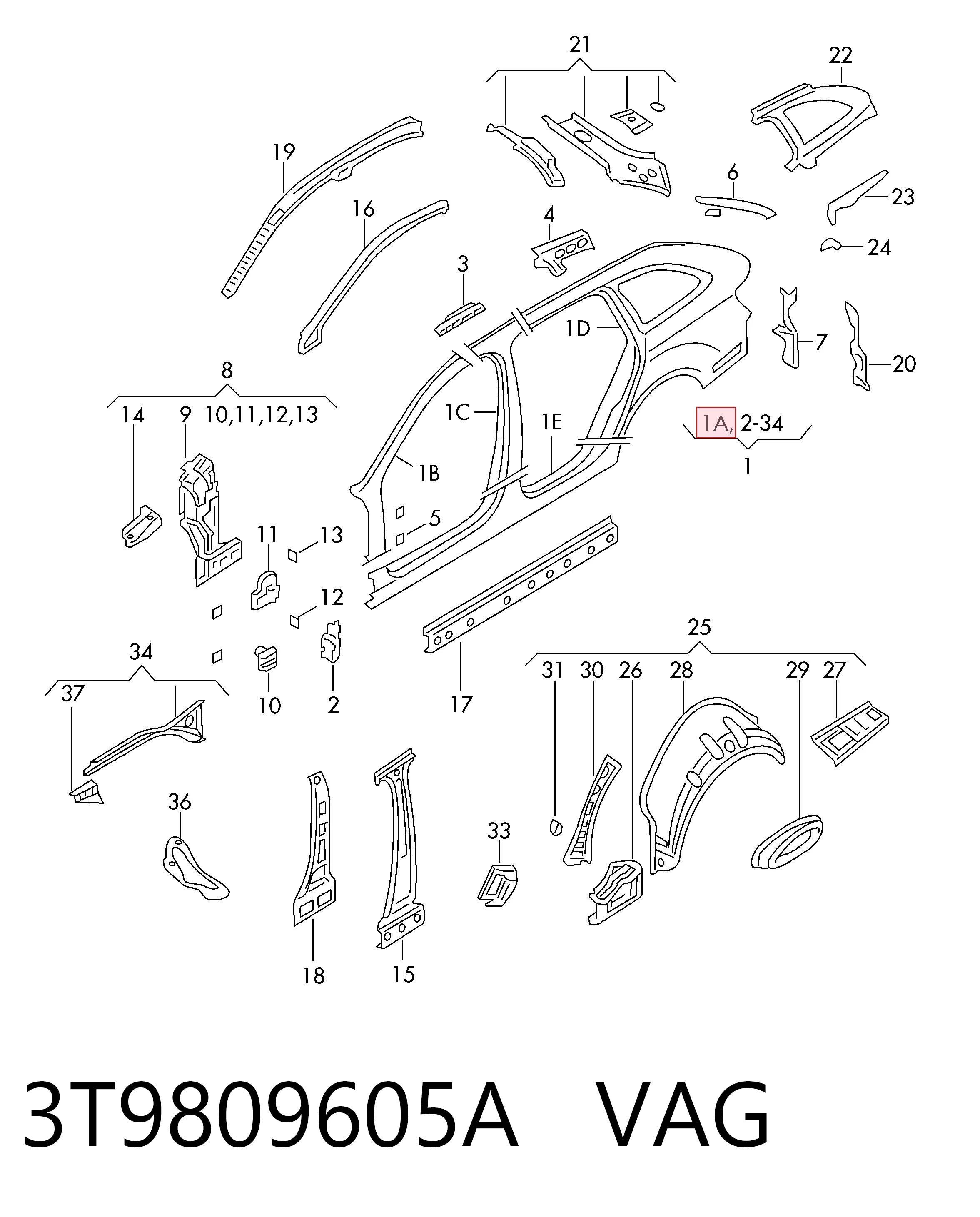 3T9809605A VAG