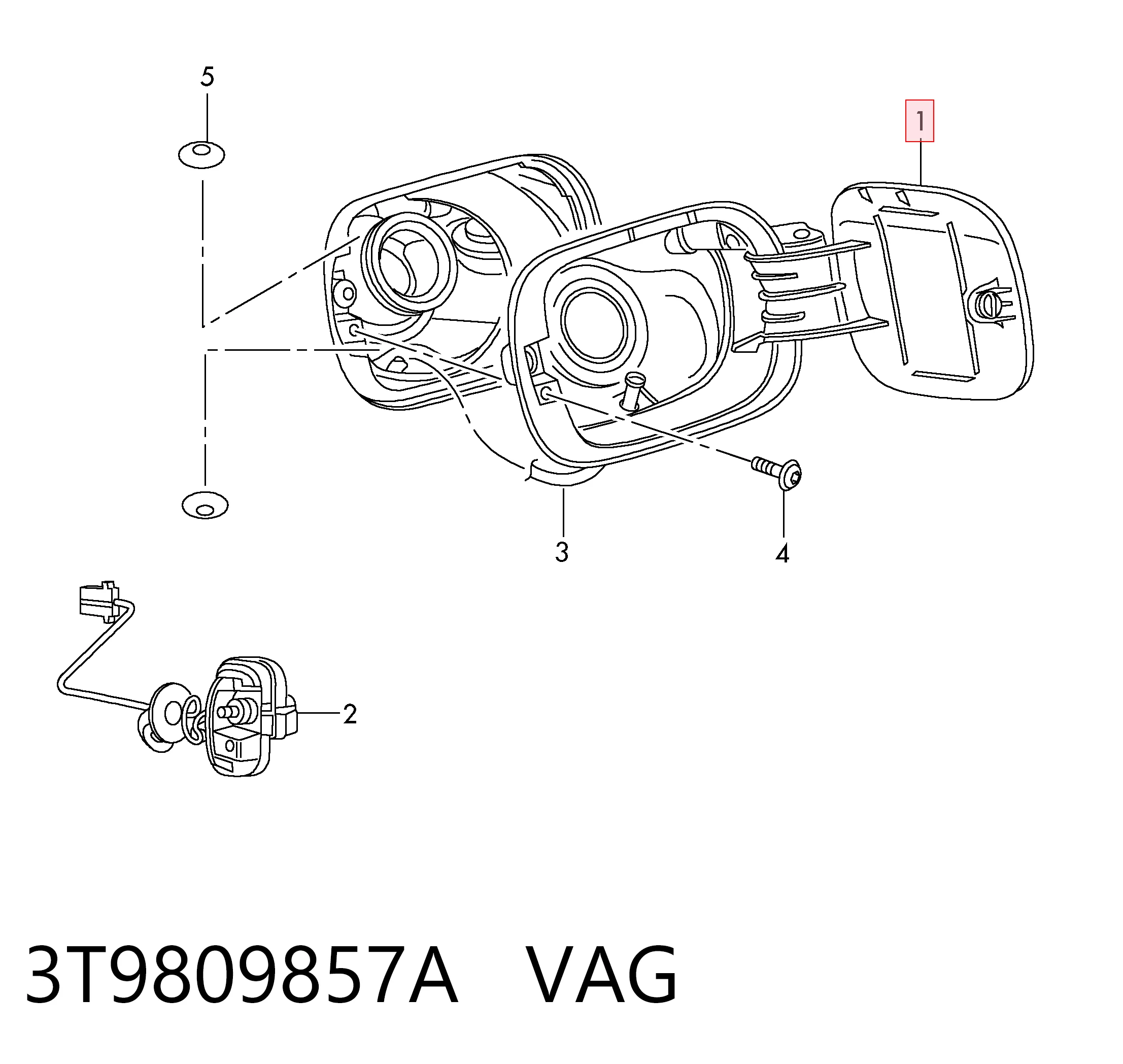 Alcapão do tanque de combustível para Skoda SuperB II 3T5