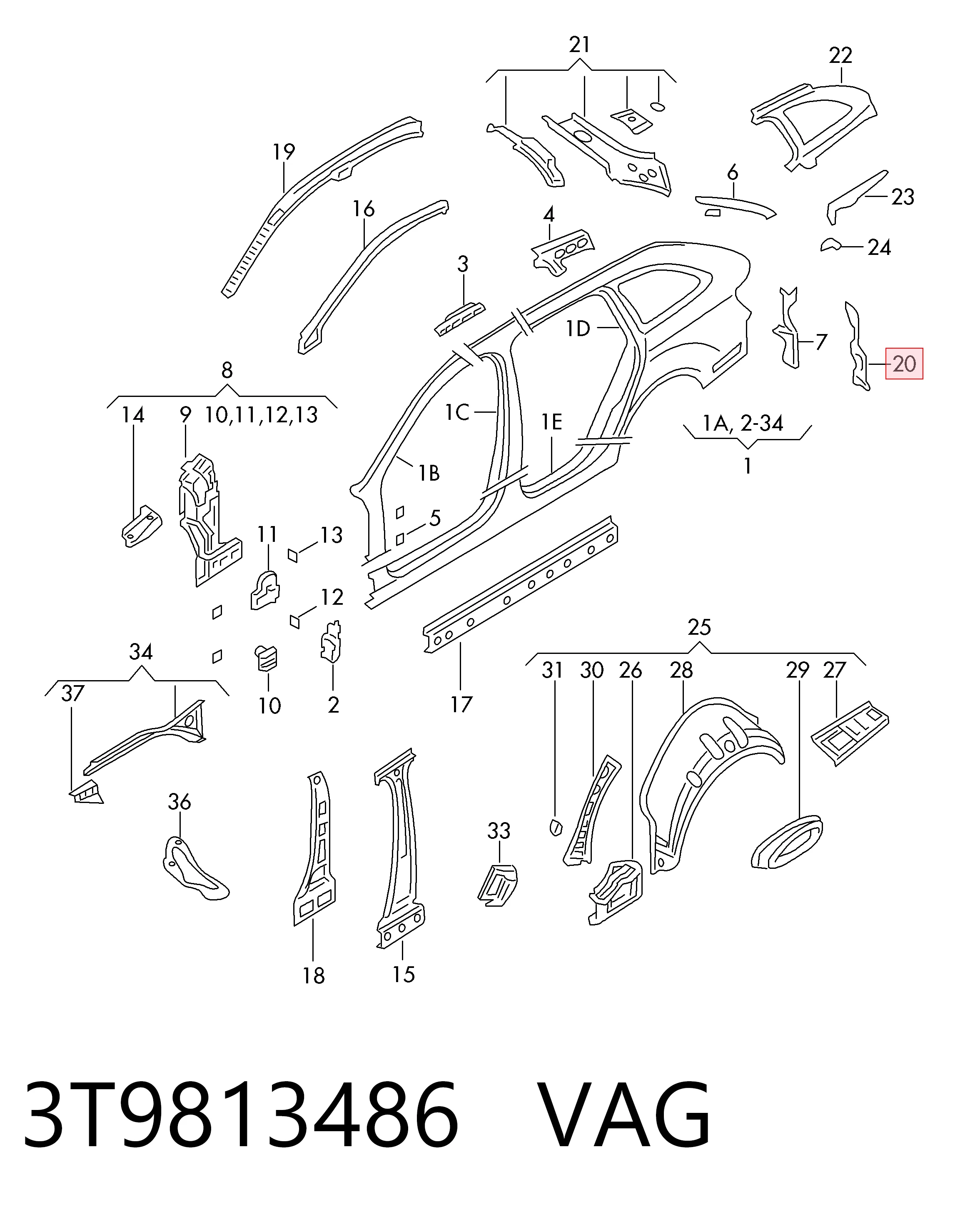 3T9813486 VAG