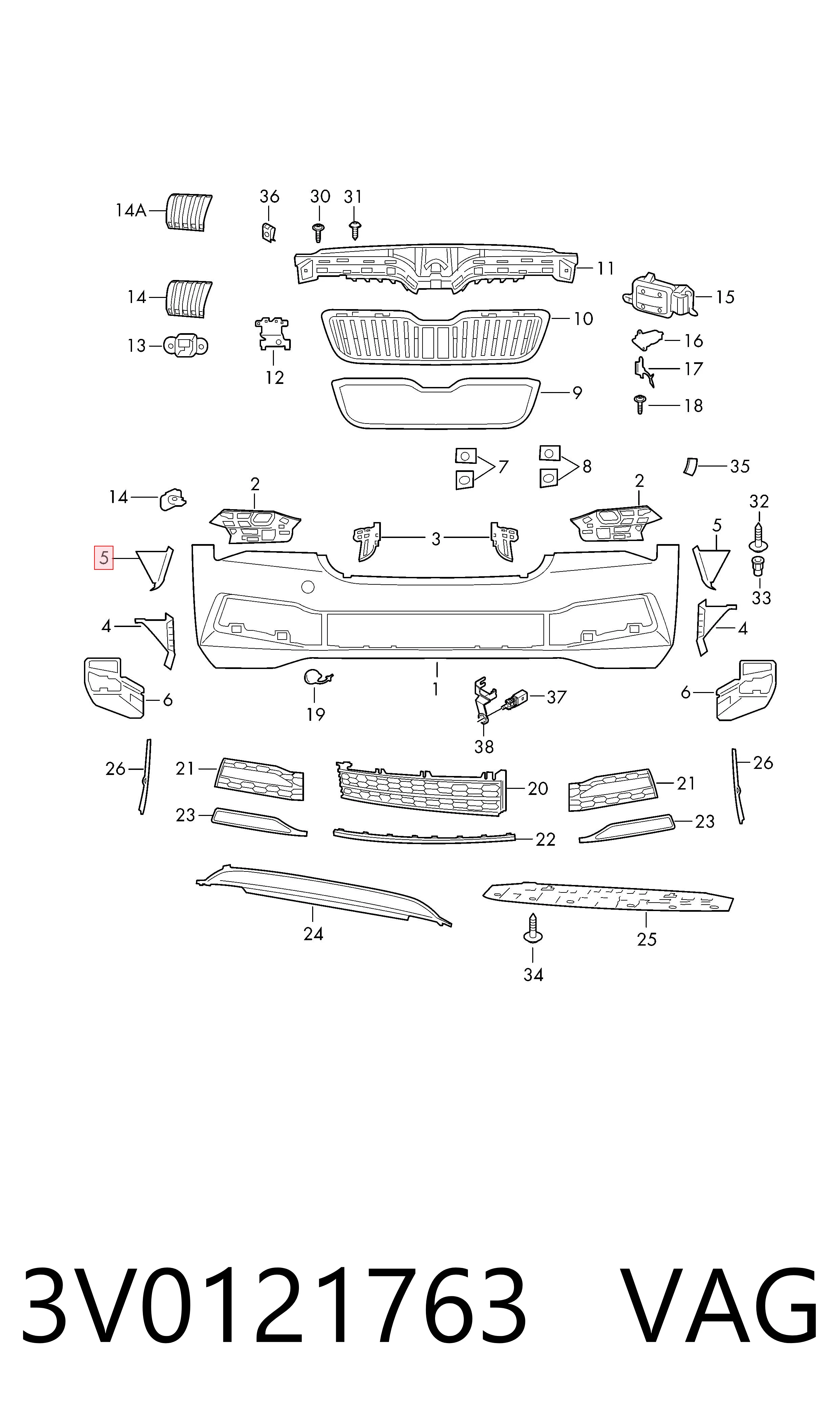 3V0121763 VAG 