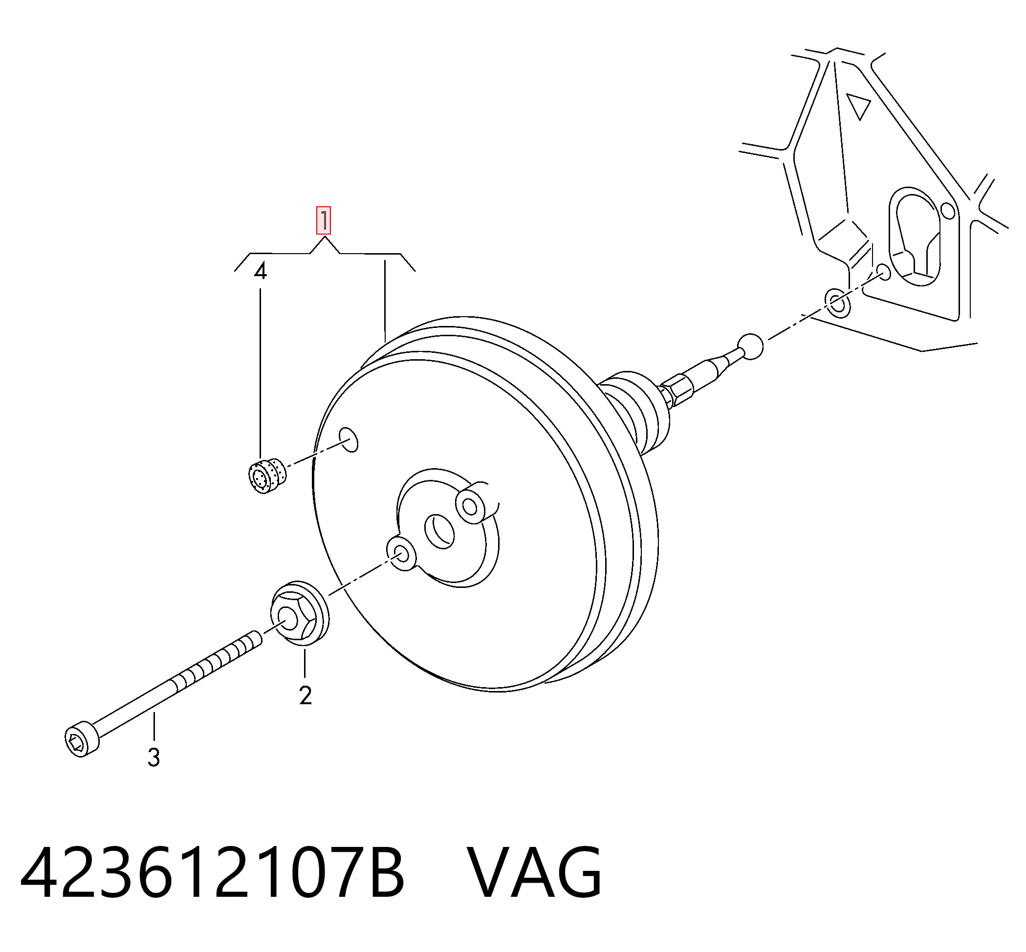 Reforçador dos freios a vácuo para Mini Cooper  R56